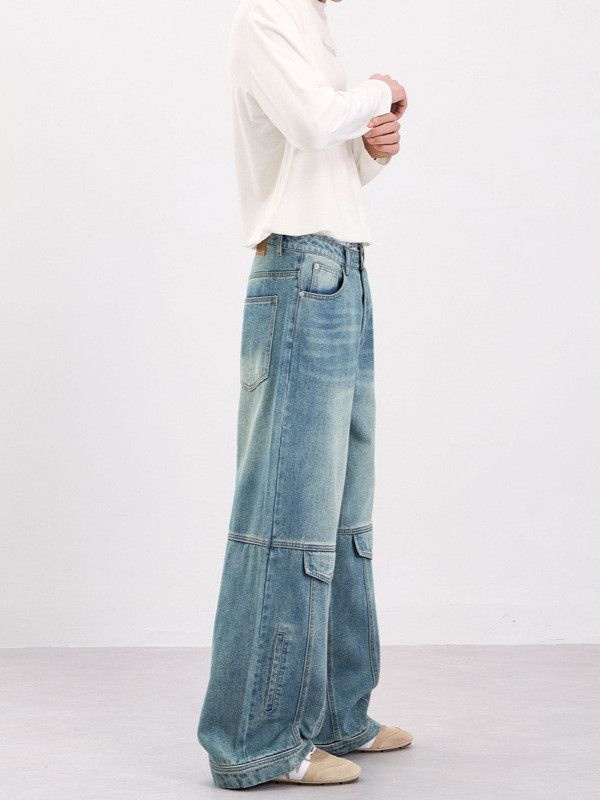 Japanese Brand American-Style Distressed High-Street Cargo Jeans Size US 32 / EU 48 - 4 Thumbnail