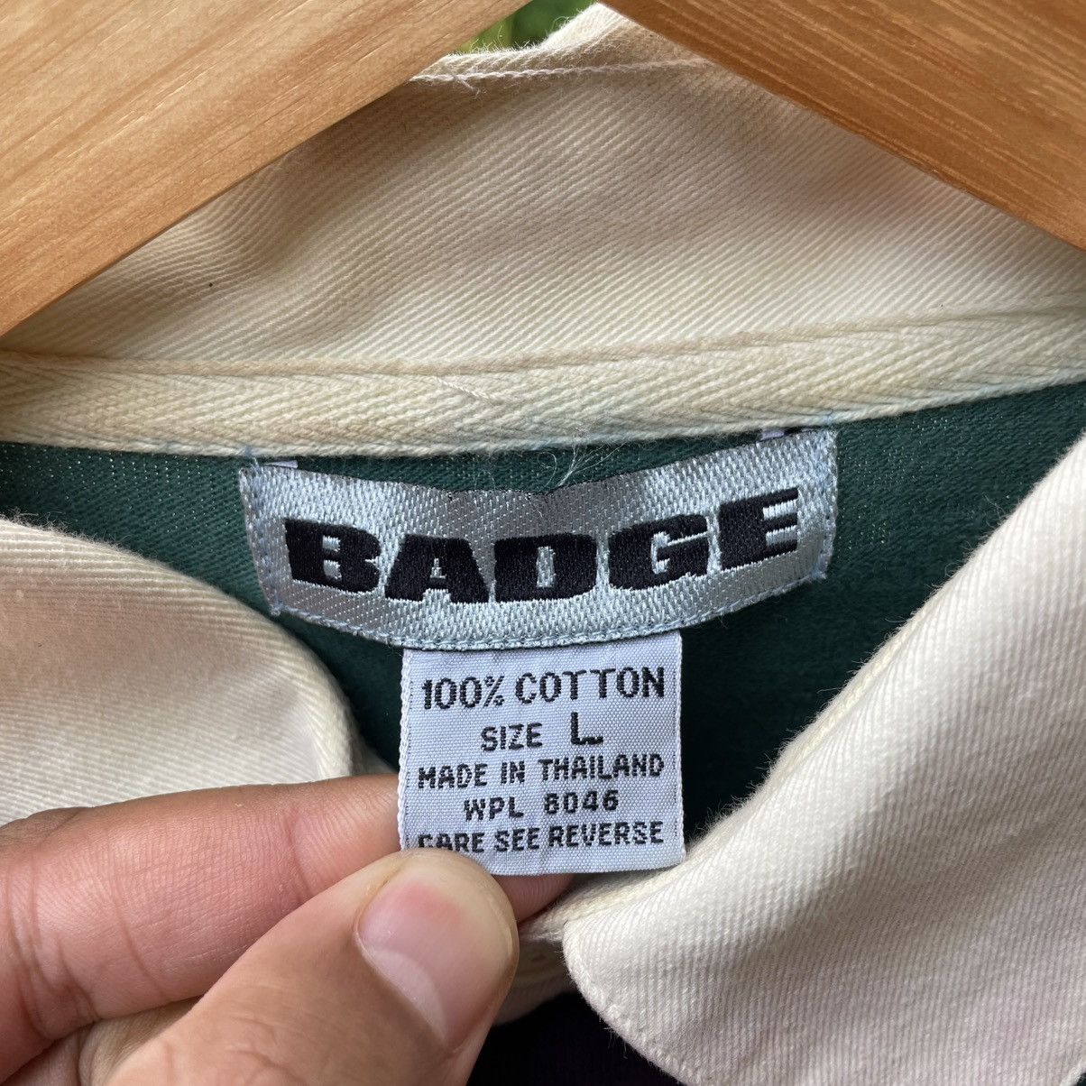 Vintage 🔥Vintage 80s Badge Multicolour Striped Polos Rugby Shirts Size US L / EU 52-54 / 3 - 16 Thumbnail