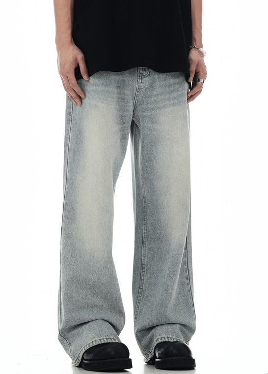 Japanese Brand × Jean American high street light color distressed jeans for men Size US 32 / EU 48 - 4 Thumbnail