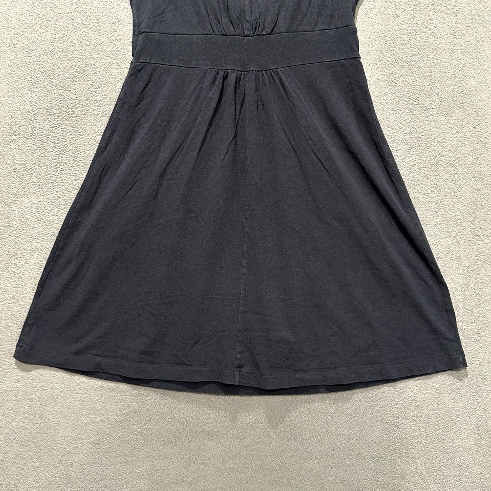 Lands' End Lands End Dress Womens S Black Fit Flare Sleeveless Rayon Surplice V-Neck Casual Size S / US 4 / IT 40 - 6 Thumbnail