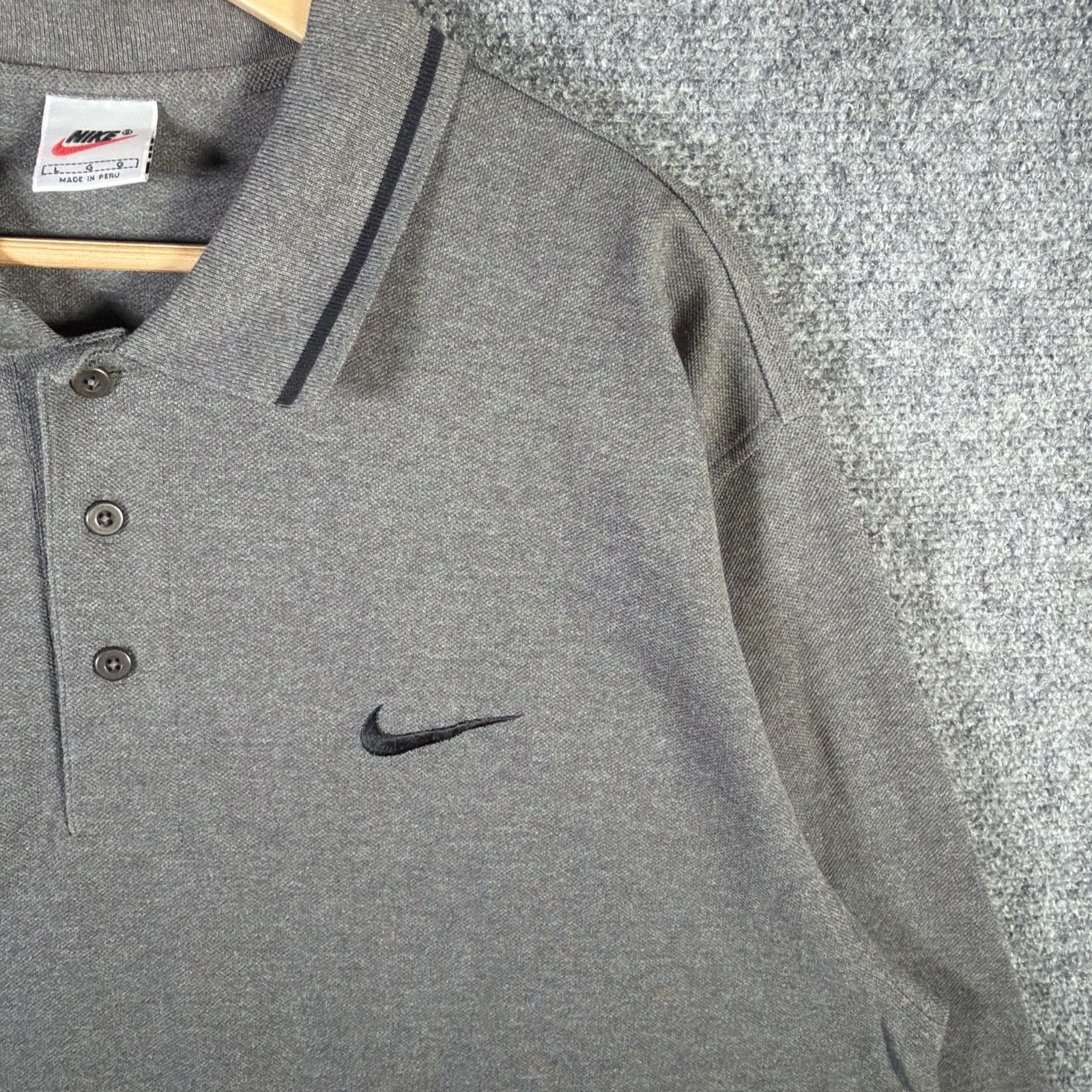 Nike Vintage Nike Golf Shirt Mens XL Gray NWT 90s Tiger Woods 1/4 Size US XL / EU 56 / 4 - 5 Thumbnail