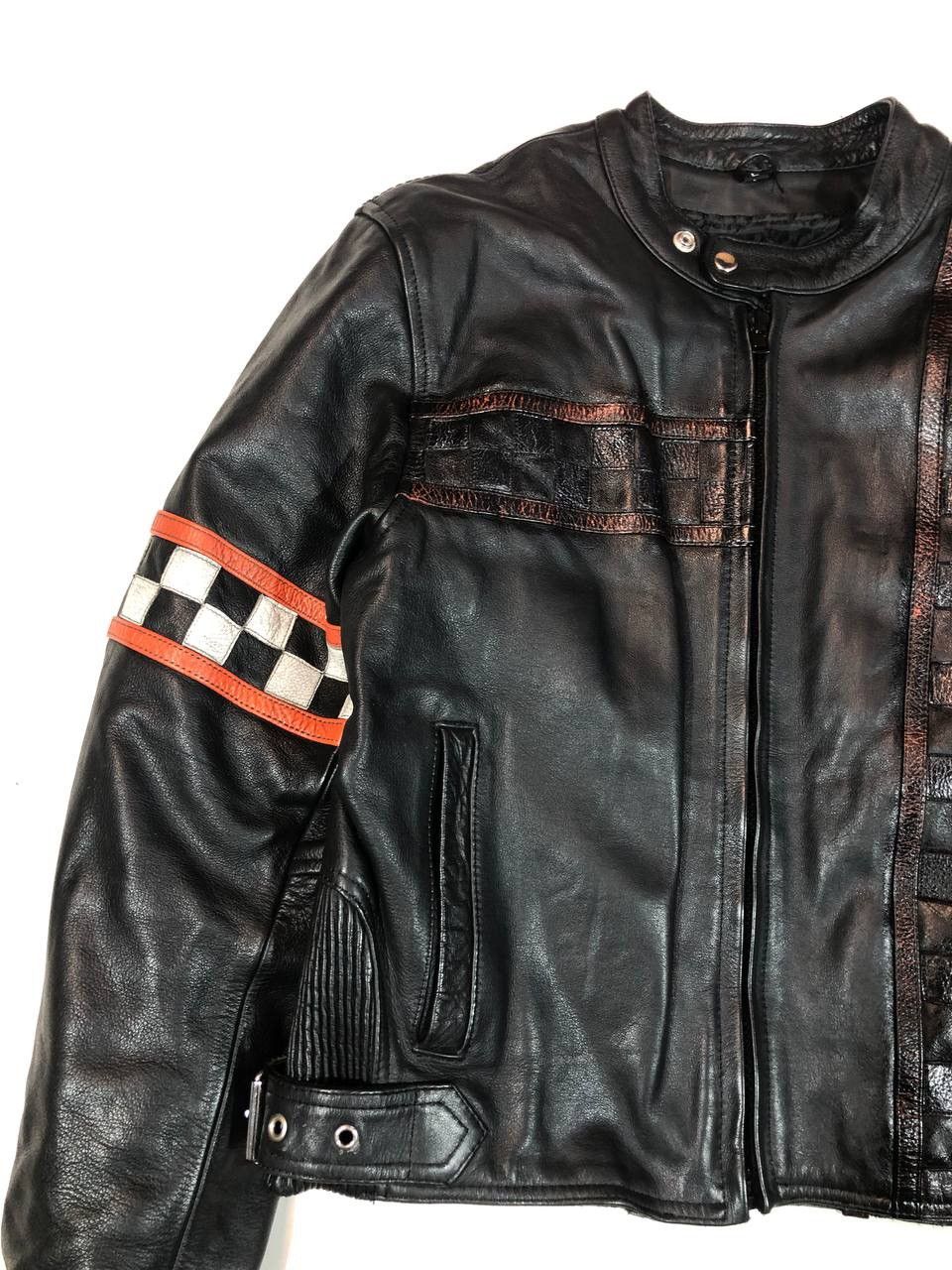 Other Leder Racing Moto Leather Jacket Vintage Size US L / EU 52-54 / 3 - 3 Thumbnail