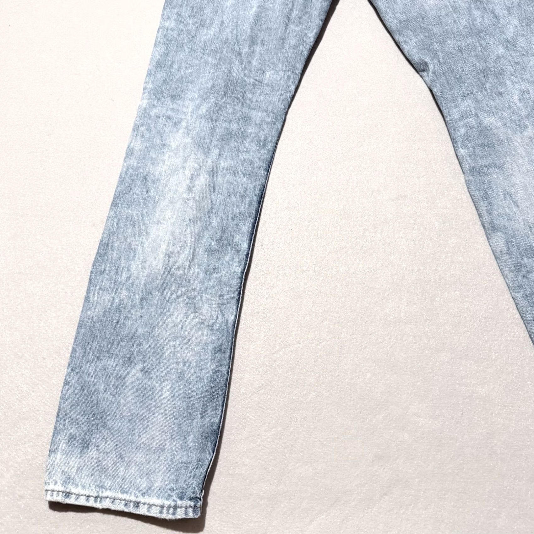 True Religion True Religion Jeans Men's Blue Distressed Skinny Low Rise Zip Fly - 34x32 Denim Jeans Size US 34 / EU 50 - 7 Thumbnail