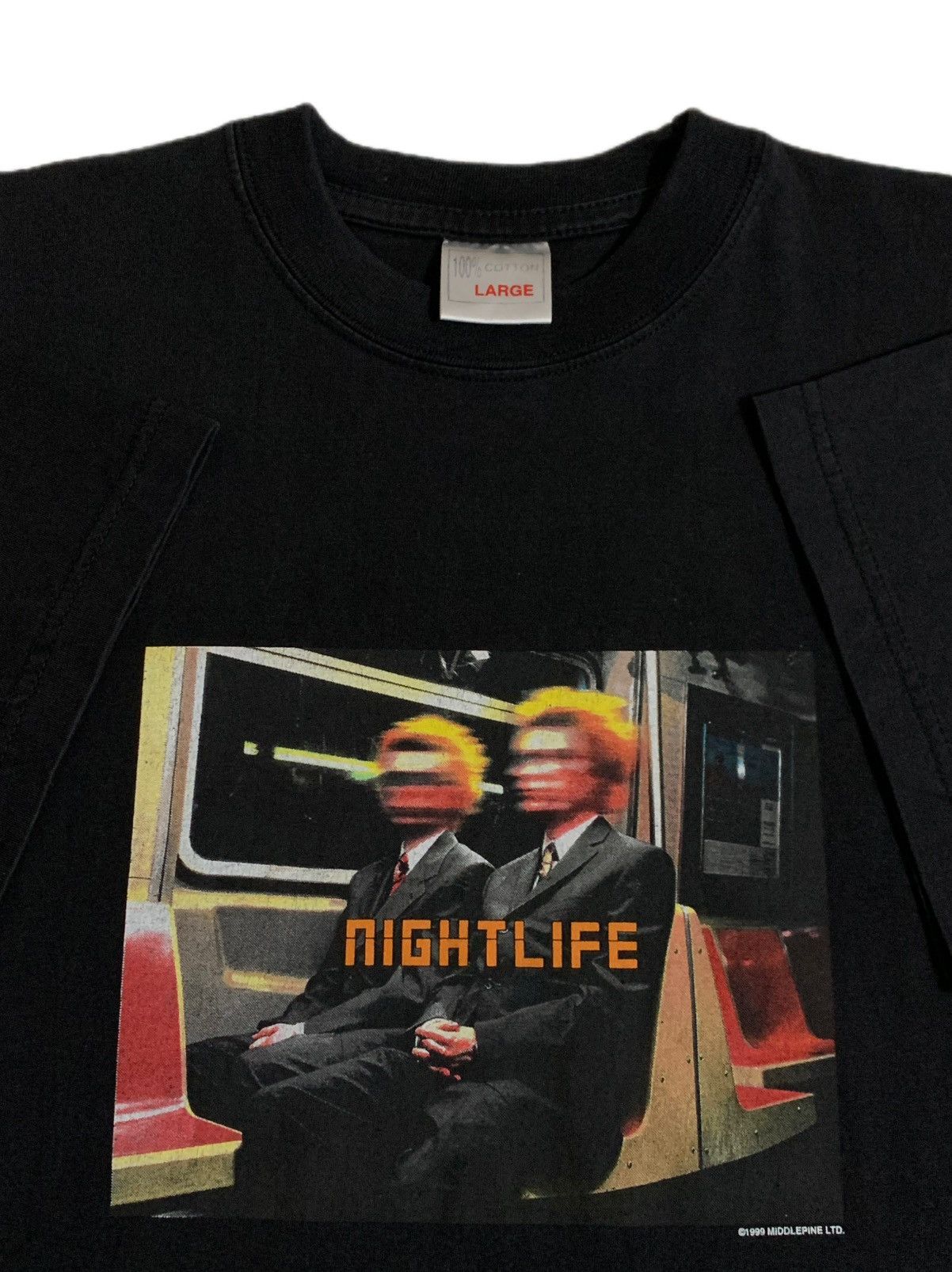 Band Tees Pet Shop Boys Night Life 1999 Size US L / EU 52-54 / 3 - 1 Thumbnail