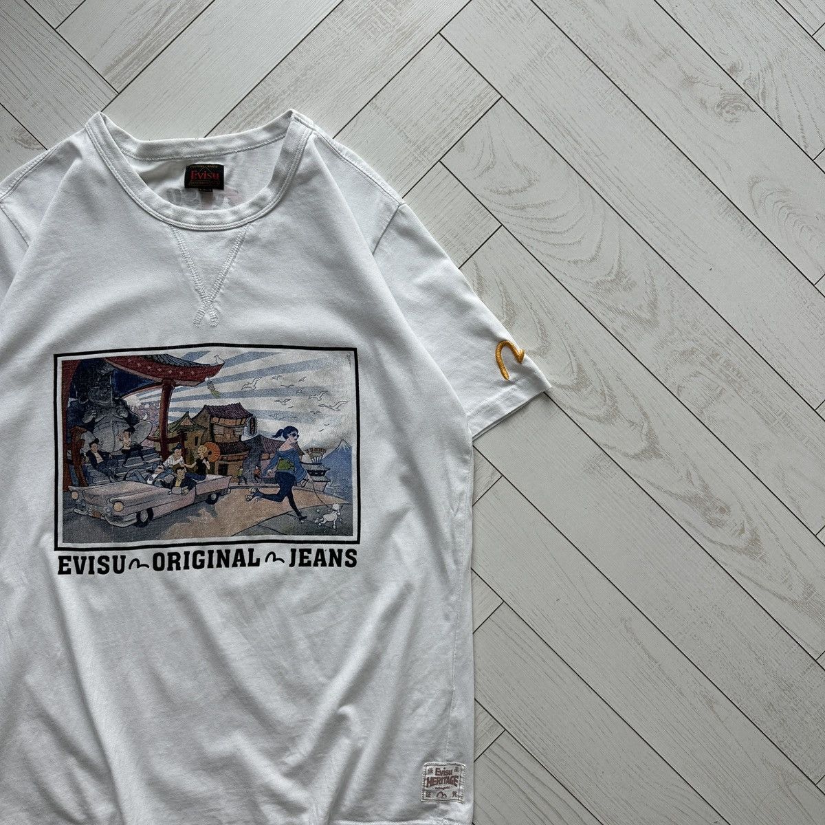 Evisu Evisu Original Jeans Heritage tee vintage ukiyoe Japan rare Size US L / EU 52-54 / 3 - 2 Thumbnail