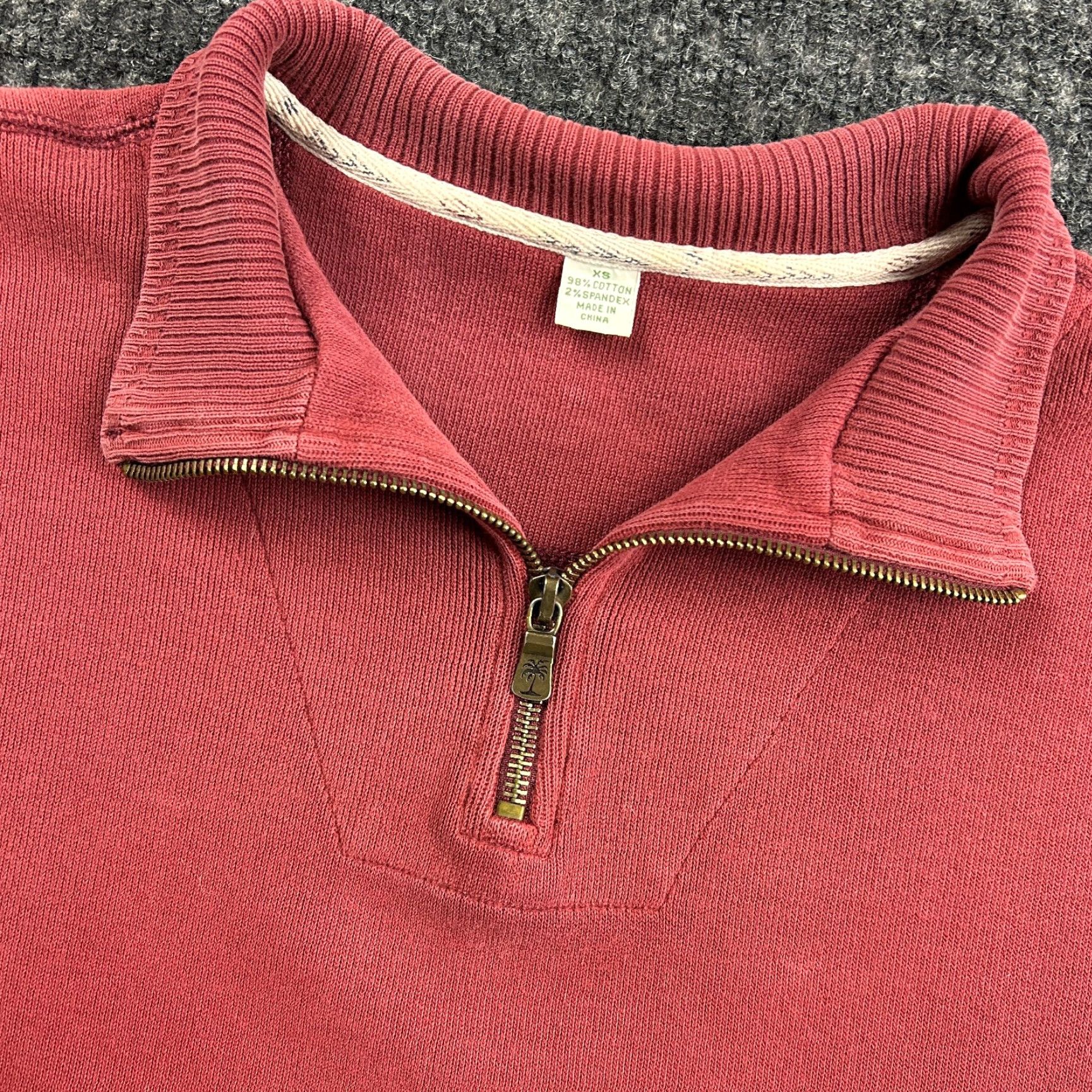 Tommy Bahama VINTAGE Tommy Bahama Sweatshirt 1/4 Zip Pullover XS Women Red Beach Casual Shirt Knit Size XS / US 0-2 / IT 36-38 - 2 Thumbnail