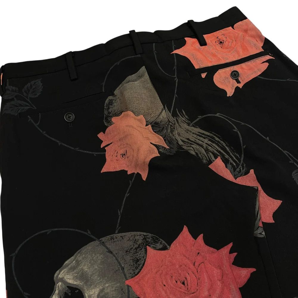 Yohji Yamamoto Yohji Yamamoto pour homme // 18SS Skull Rose Slacks Size US 33 - 4 Thumbnail