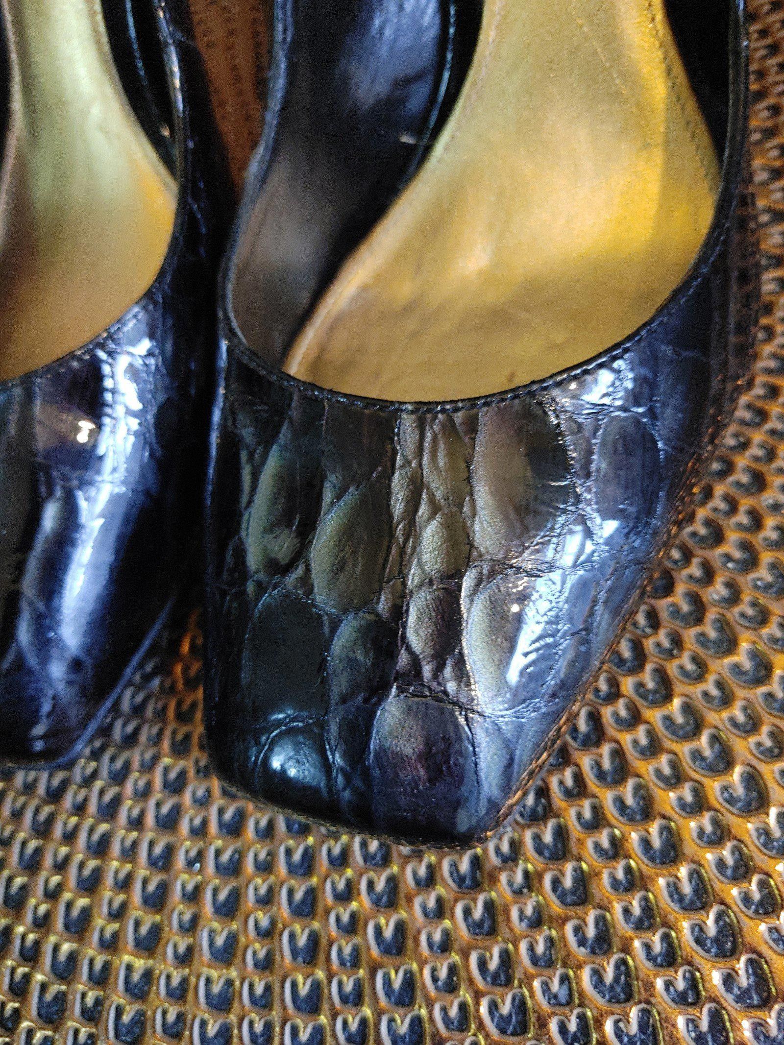 Designer Antonio Melani Devotion Patent Leather Heels Size 8M Size US 8 / IT 38 - 6 Thumbnail