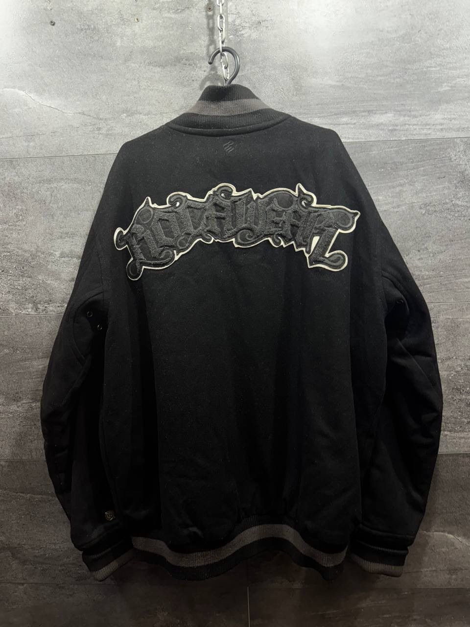 Other Rocawear Bomber Rare Jacket Black Wool Y2K Varsity Biker Size US XL / EU 56 / 4 - 16 Thumbnail