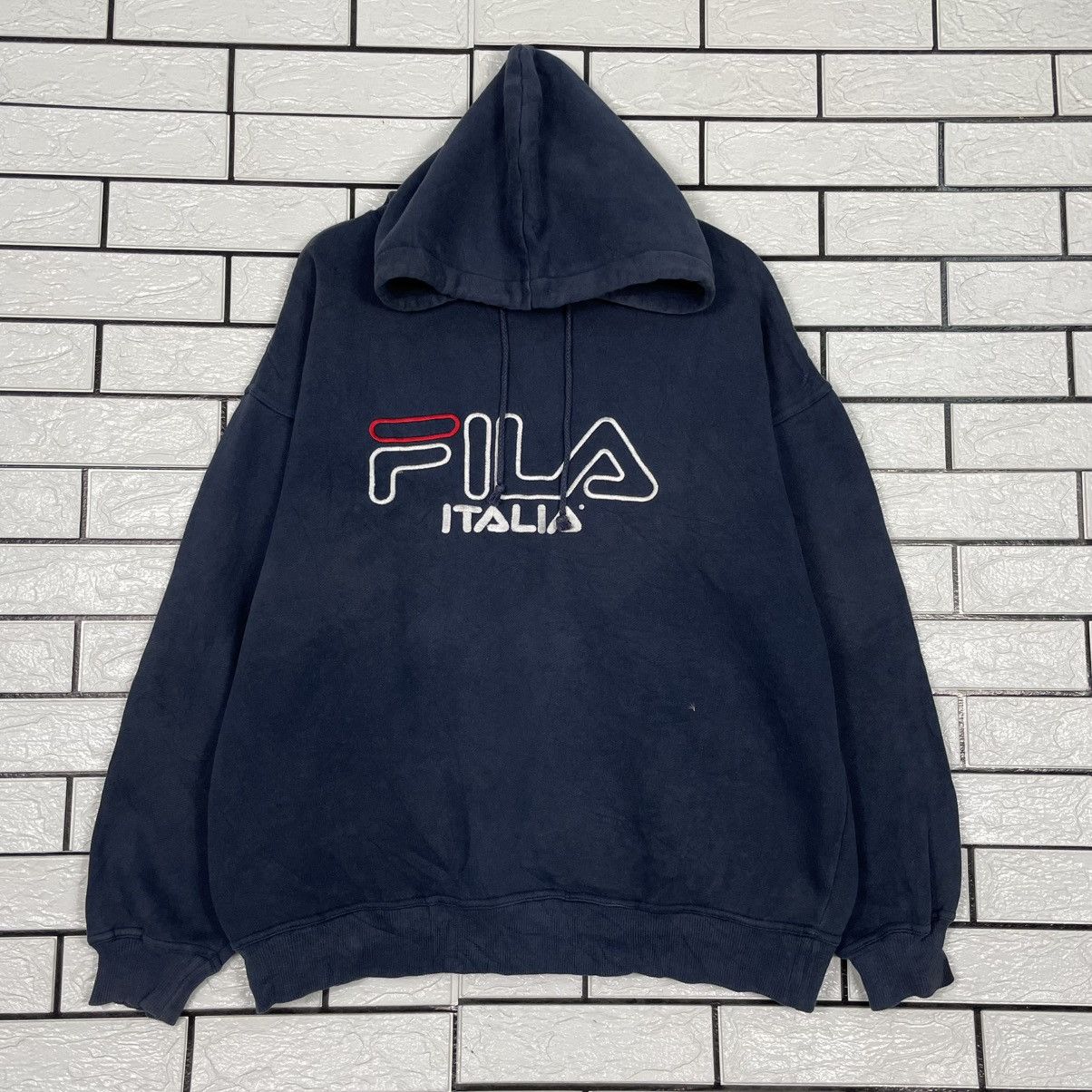 Fila Vintage Fila Italia Big Logo Hoodie Size US L / EU 52-54 / 3 - 1 Thumbnail