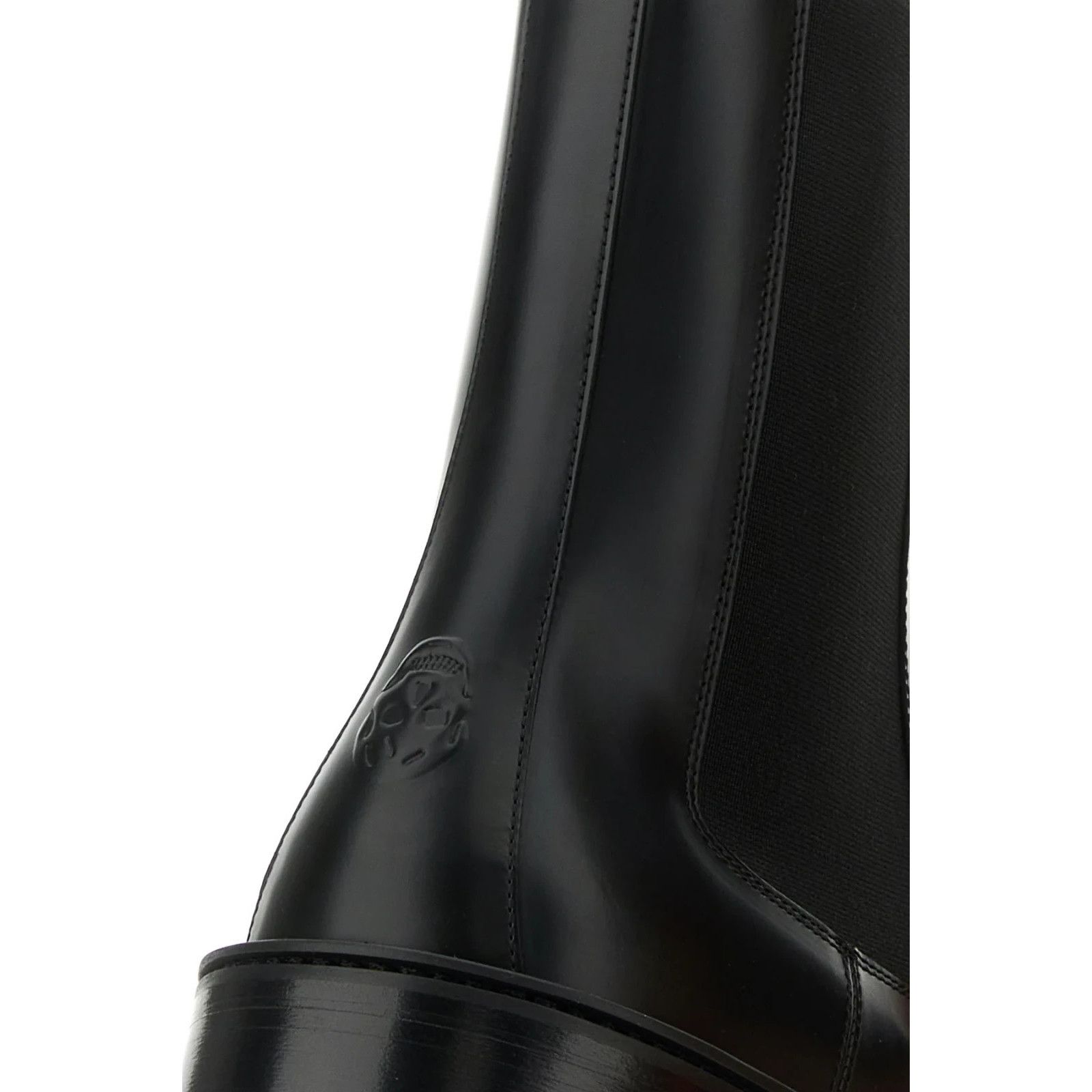 Alexander McQueen ALEXANDER MCQUEEN Black Leather Ankle Boots New & Authentic Size US 8 / EU 41 - 4 Thumbnail
