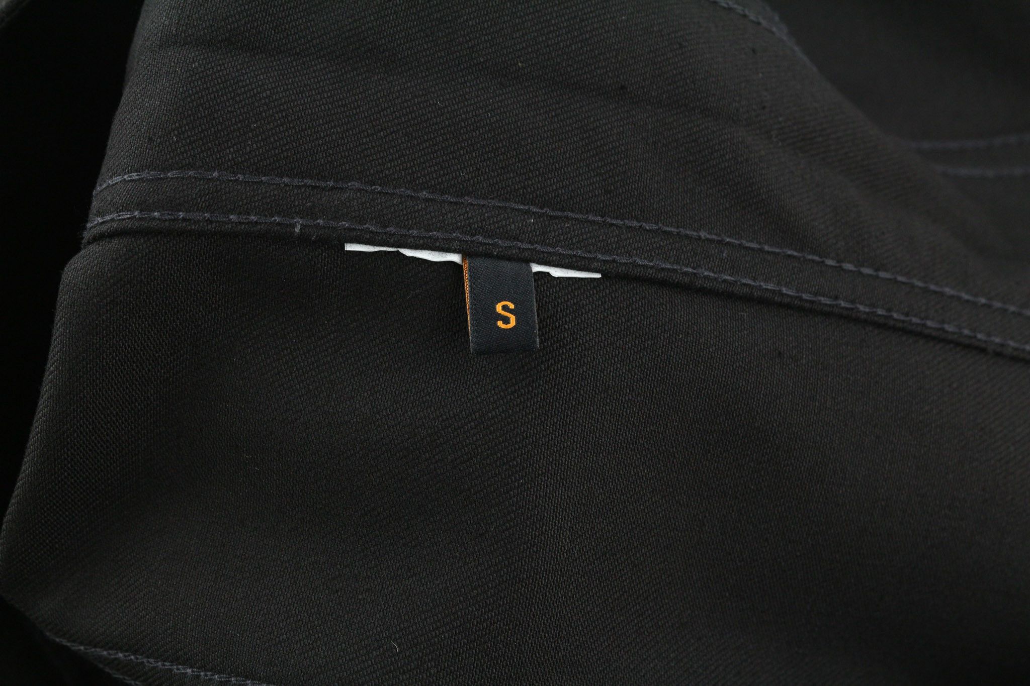 Nudie Jeans S Black Denim Polo Neck Logo Jacket 80376 Size US S / EU 44-46 / 1 - 6 Thumbnail