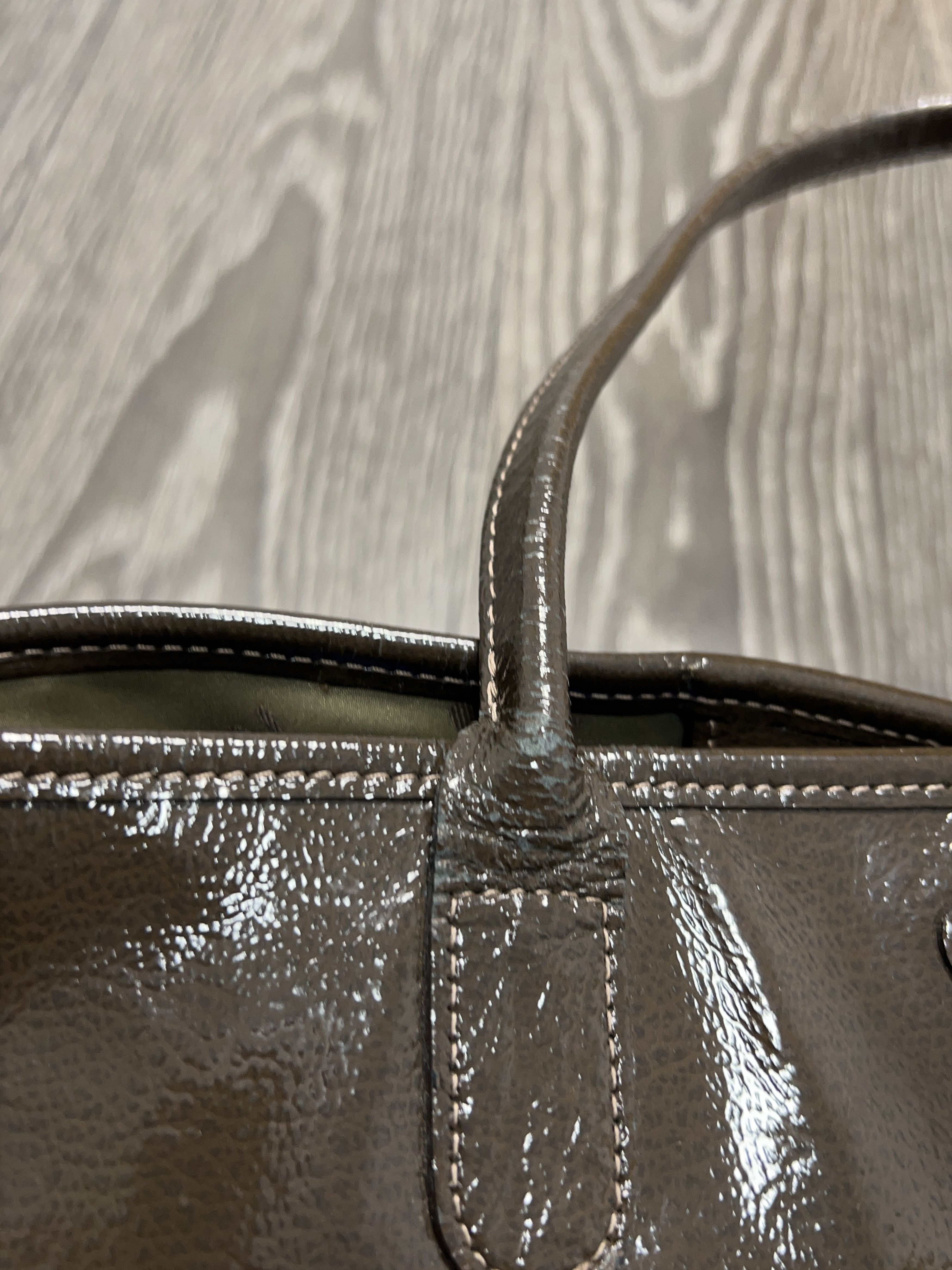 Longchamp Paris Roseau Patent Leather Tote Bag Handle Shoulder Bag Size ONE SIZE - 6 Thumbnail