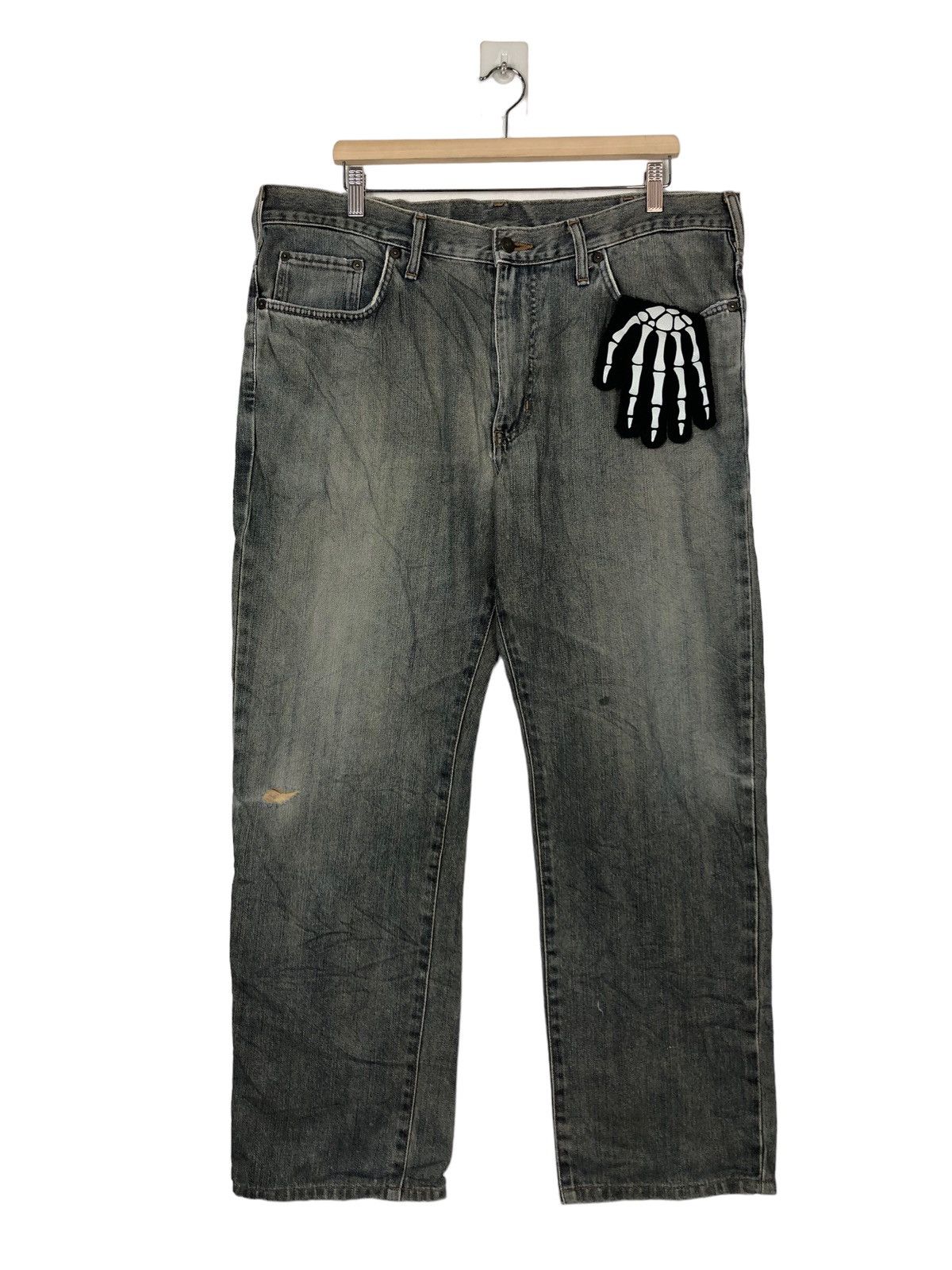 Japanese Brand 🔥90’s Vintage Edwin Distressed Denim Jeans Blue Tag Japan Size US 40 / EU 56 - 1 Thumbnail