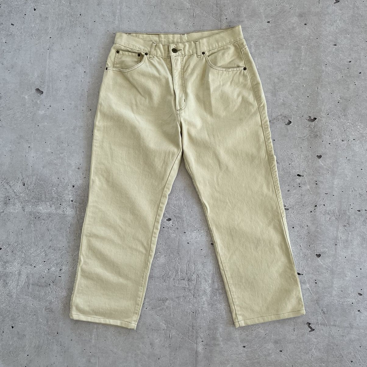 Other × Vintage Vintage beige denim pants marines y2k 38x32 Size US 32 / EU 48 - 4 Thumbnail