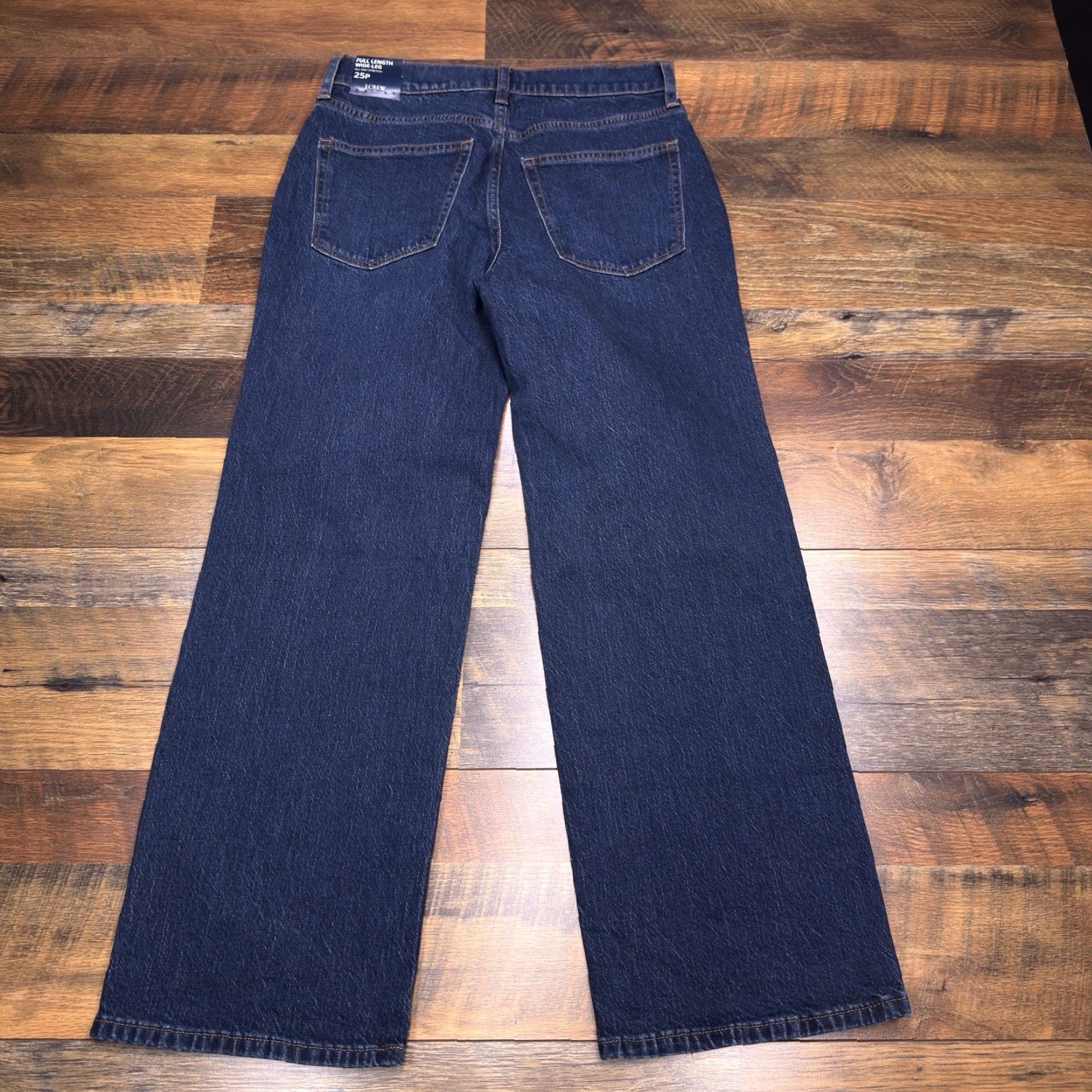 J.Crew J.CREW Jeans Wide-Leg 25 Petite Mid Rise Stretch Womens Denim Blue 5-Pocket Inseam 26 In./Petites Jeans Stretch Modern City Womens Size 42" / US 20 - 3 Thumbnail