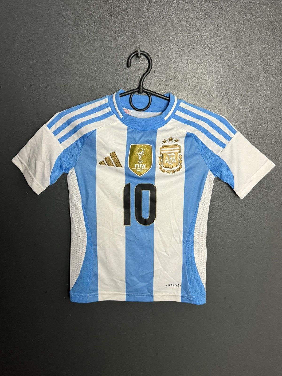 Adidas KIDS Argentina 2024 Home Messi Football Jersey T-Shirt Size US XS / EU 42 / 0 - 2 Thumbnail