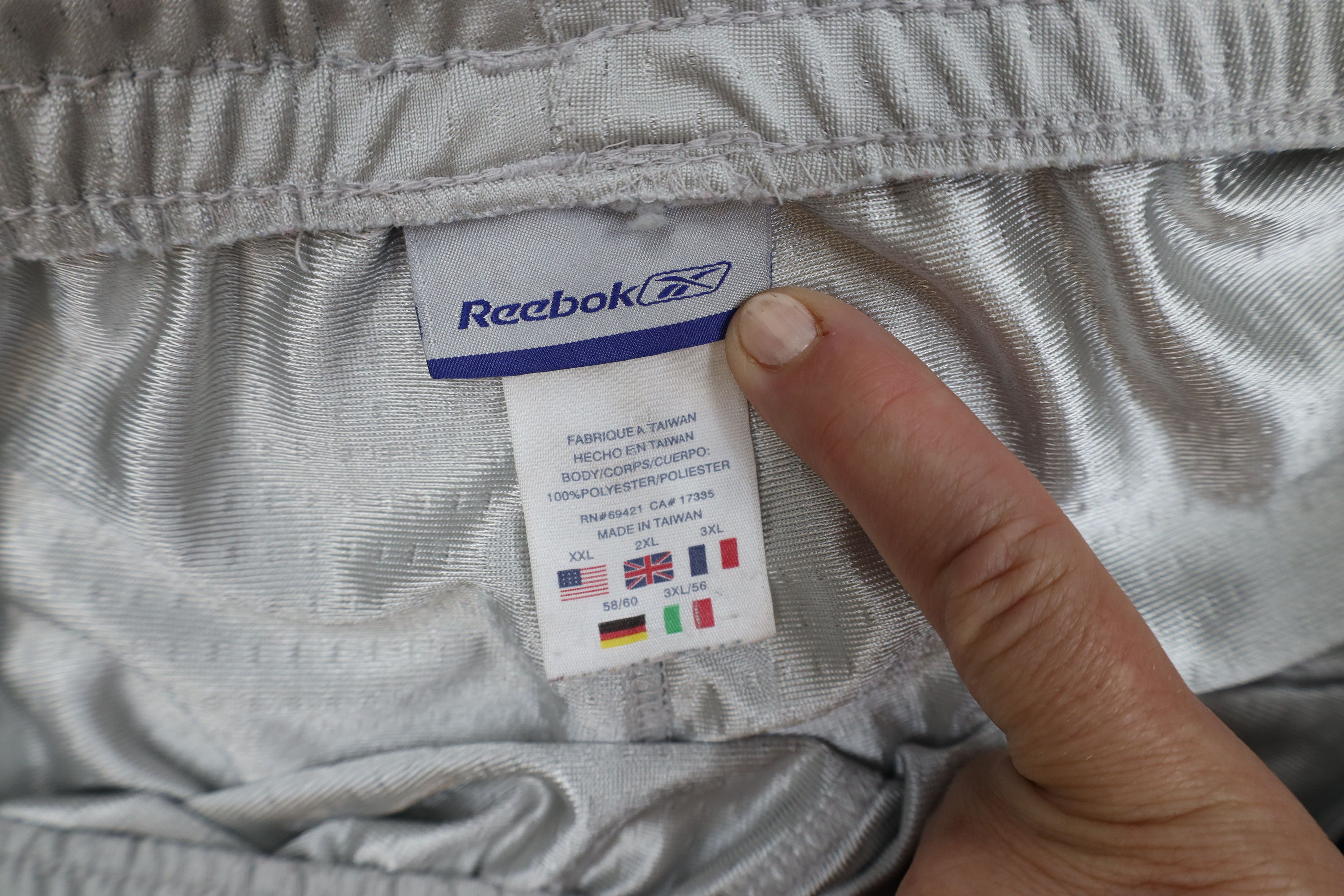 Reebok Vintage 90s Reebok Mesh Wide Leg Sweatpants Pants Silver Size US 40 / EU 56 - 9 Thumbnail
