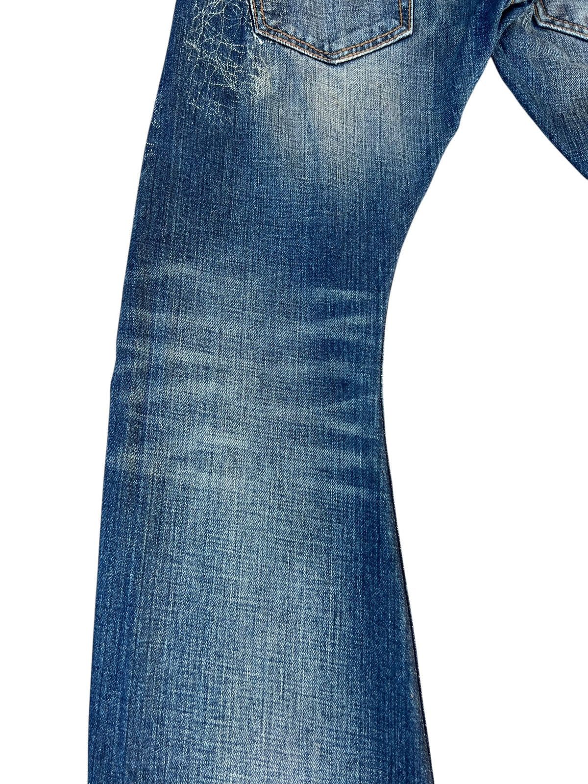 If Six Was Nine Mud Wash Rattle Trap Spider Wed Denim Bootcut Jeans Size US 31 - 16 Thumbnail