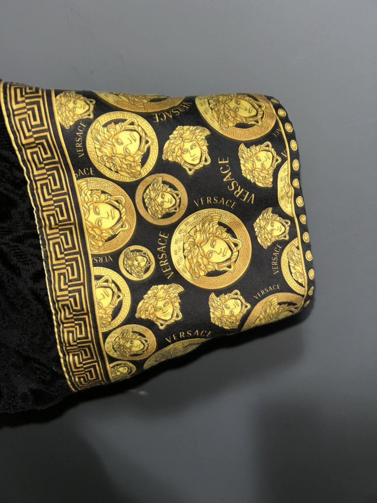 Versace Versace Medusa Amplified Black Cotton Bathrobe Unisex XL Size ONE SIZE - 9 Thumbnail
