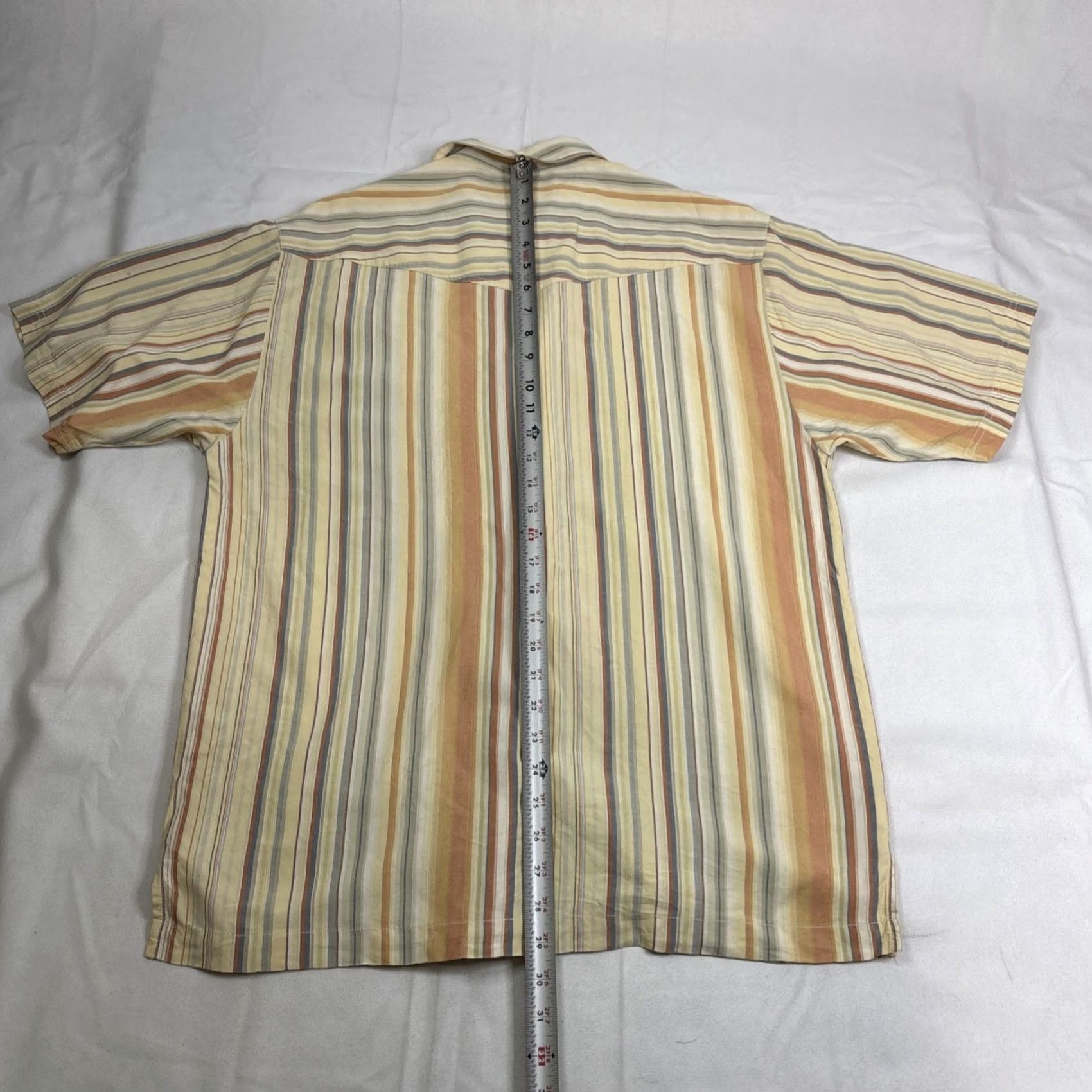 Tommy Bahama Tommy Bahama Shirt Men Striped Silk Hawaiian Short Sleeve S Multicolor Size US S / EU 44-46 / 1 - 7 Thumbnail