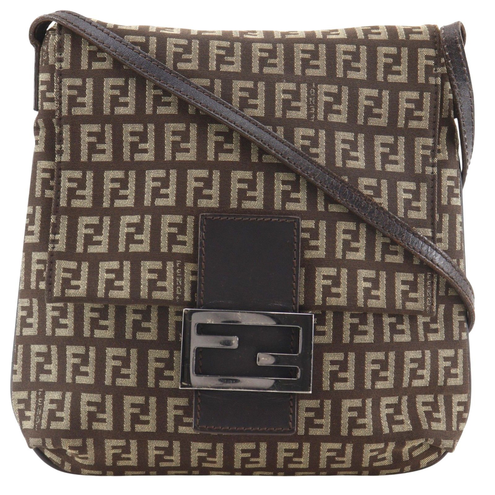 Fendi Fendi Fendi Zucchino Canvas Shoulder Bag Textile Shoulder Bag 8BT075 DUTY FREE for USA Size ONE SIZE - 1 Thumbnail