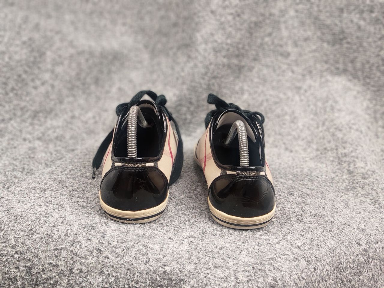 Burberry Burberry Design Nova check Canvas Leather Cap Toe Sneakers Size US 9 / IT 39 - 9 Thumbnail