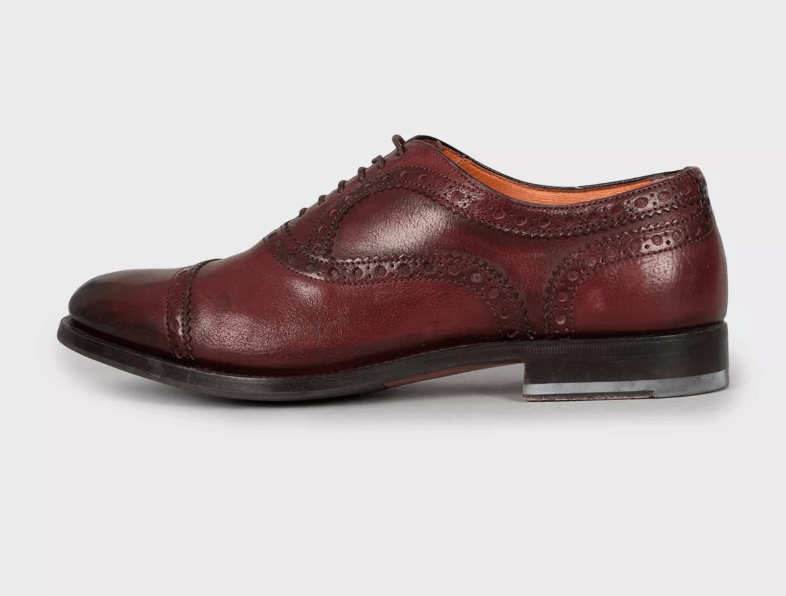 Santoni Santoni Men’s Brown Leather Brogues Size US 7 / EU 40 - 1 Thumbnail