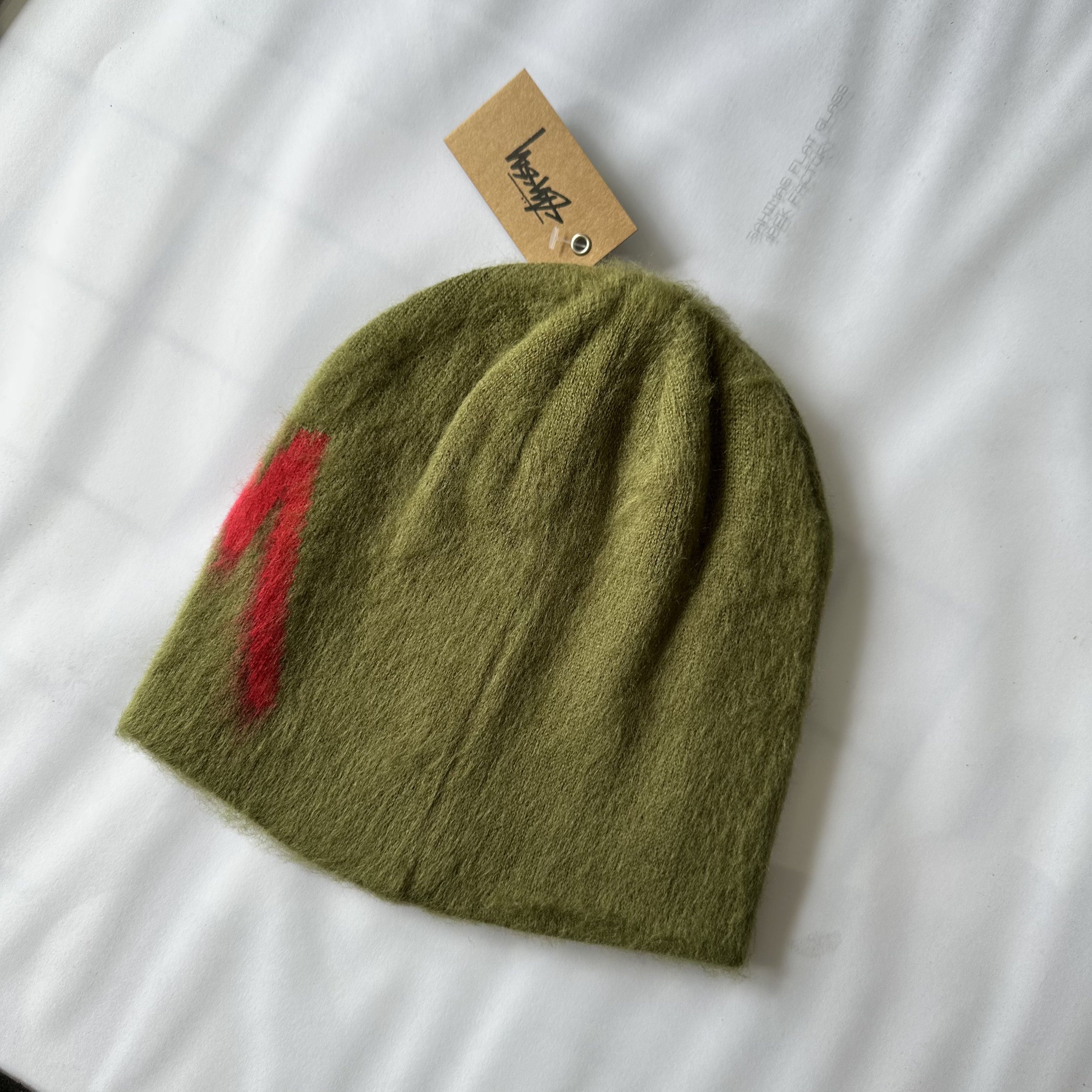 Stussy Stussy Brushed Out Stock Skullcap - Army Beanie Hat Size ONE SIZE - 3 Thumbnail