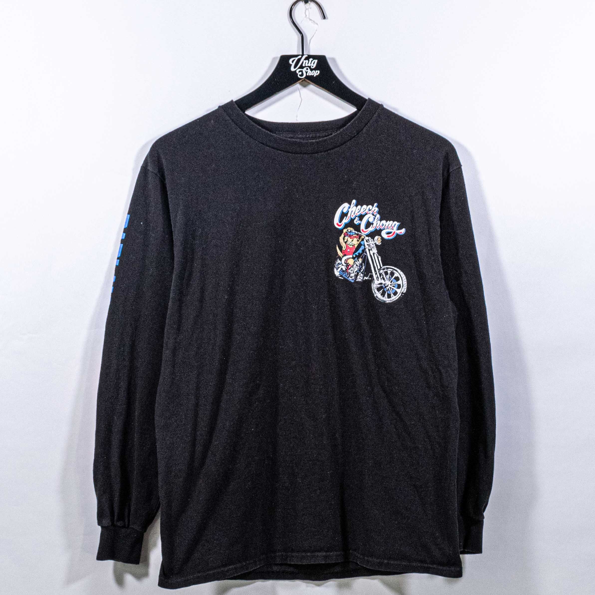 Vintage Cheech & Chong Sturgis Badland Round Up T-Shirt Long Sleeve Size US M / EU 48-50 / 2 - 2 Thumbnail