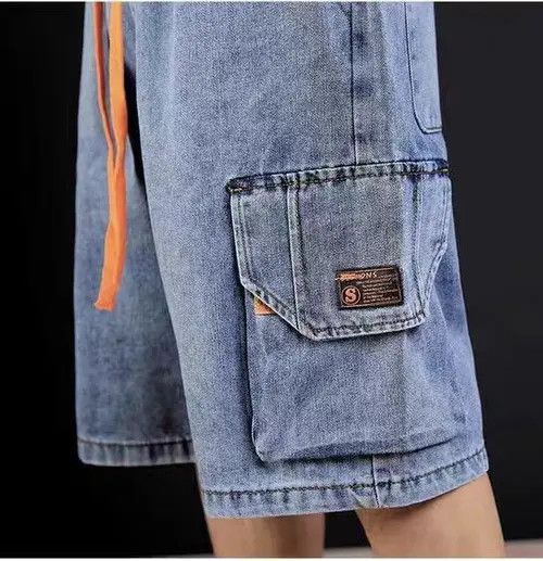 Japanese Brand Atsuko x Hiro Street Hip Hop Vintage Loose Fit Denim Shorts Size US 32 / EU 48 - 4 Thumbnail