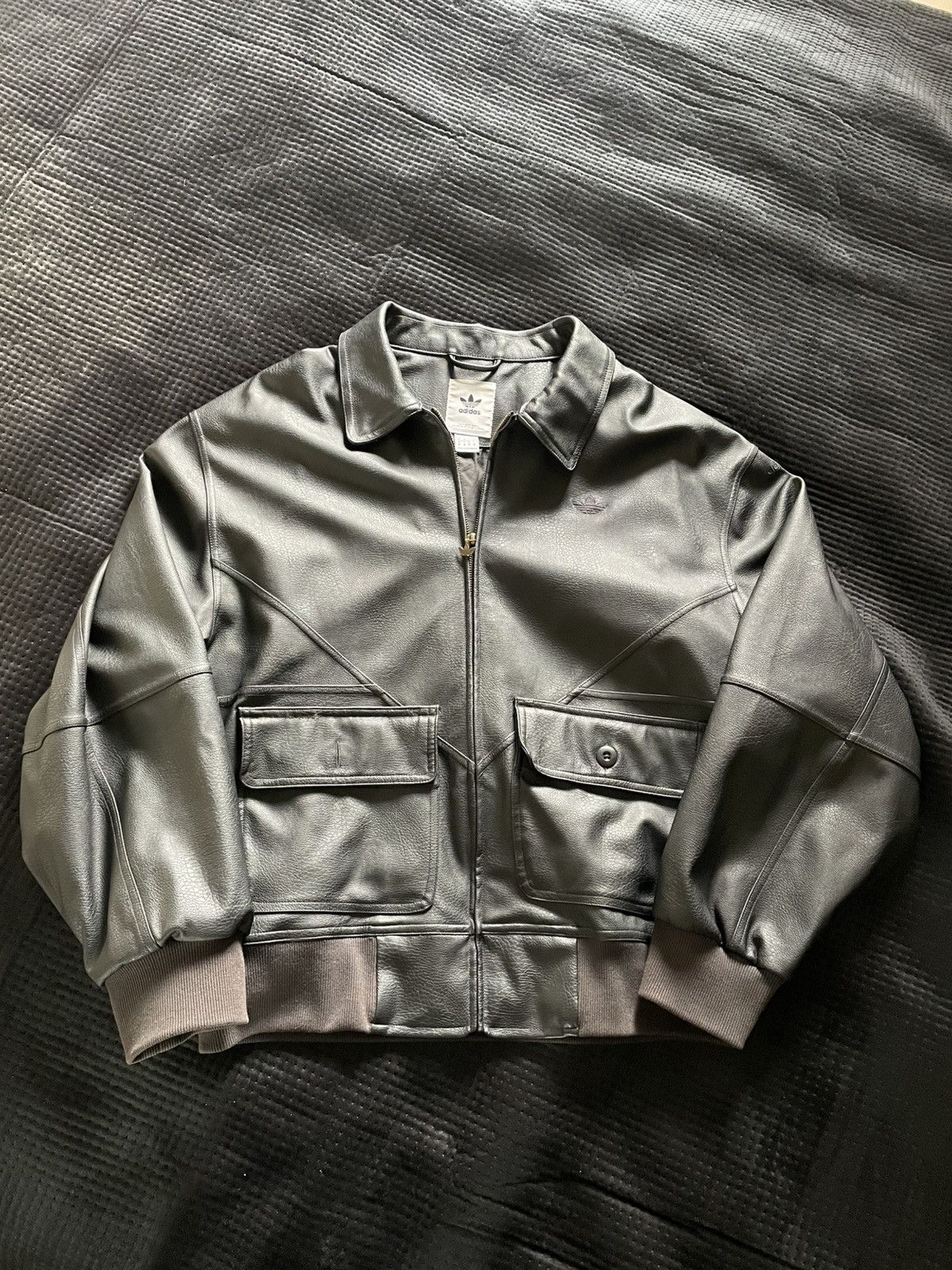 Adidas leather jacket Adidas Size US M / EU 48-50 / 2 - 1 Thumbnail