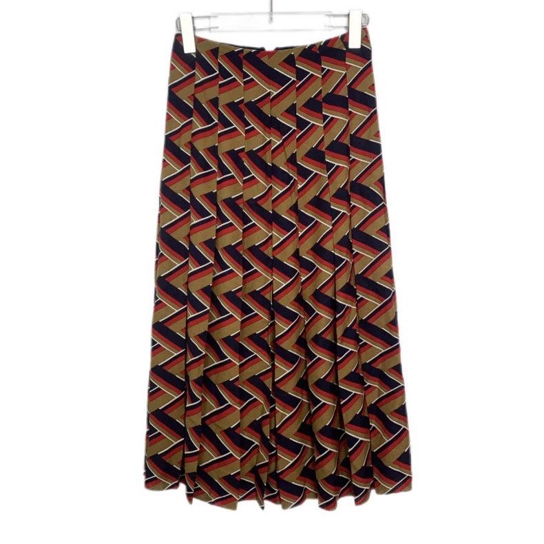 Gucci Gucci Printed Pleated Skirt in Multicolor Size US 38 / EU 54 - 1 Thumbnail