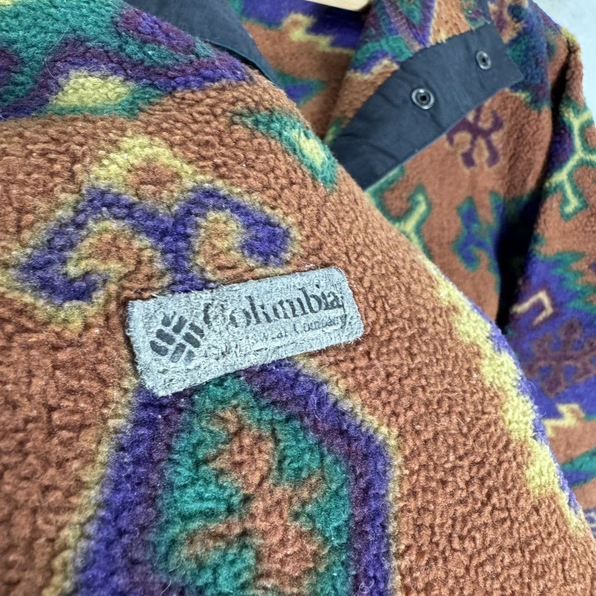 Columbia ☀️COLUMBIA AZTEC PULLOVER FLEECE JACKET Size US S / EU 44-46 / 1 - 7 Thumbnail