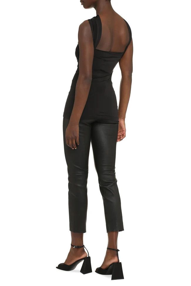 The Attico o1mle0525 Ginnie Tank Top in Black Size M / US 6-8 / IT 42-44 - 4 Thumbnail