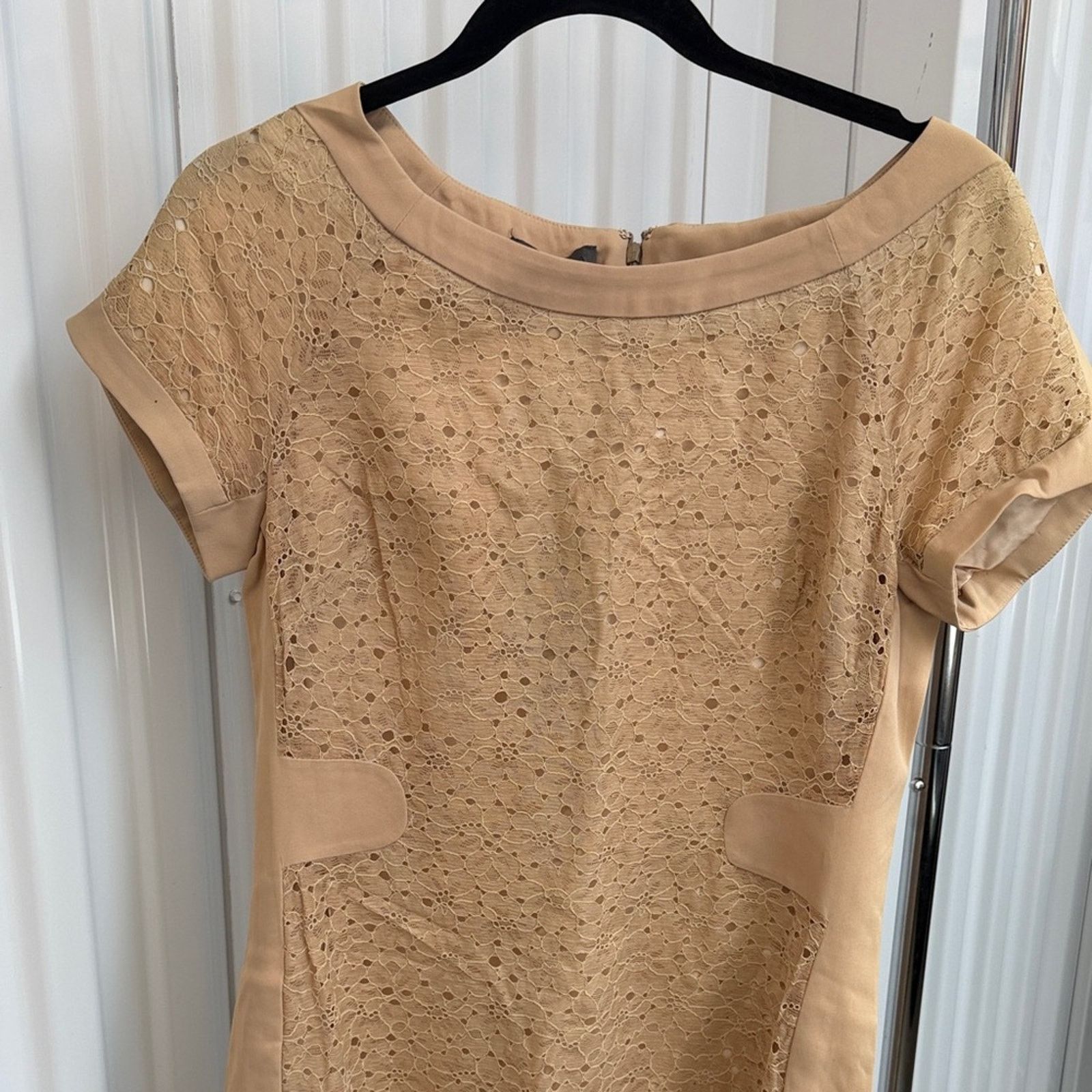 La Perla LA PERLA beautiful Tan Lace Dress Tan Size 10 Womens Size L / US 10 / IT 46 - 2 Thumbnail