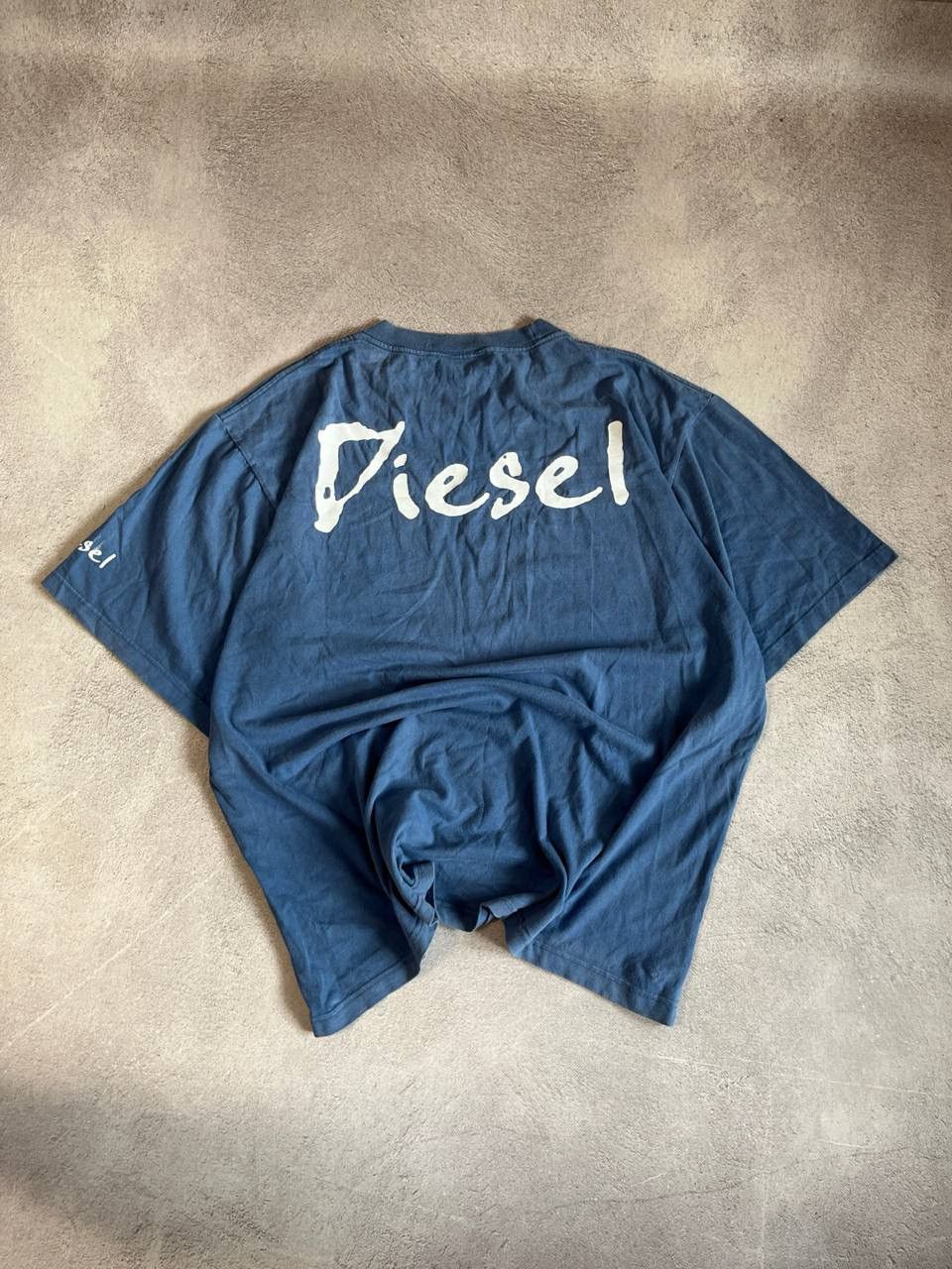 Diesel × Japanese Brand × Vintage Diesel Faded Reversible Logo T shirt Size US XXL / EU 58 / 5 - 2 Thumbnail