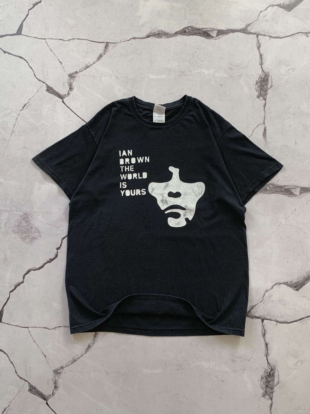 Band Tees × Vintage Vintage Ian Brown Stone Roses 00s The World Is Yours T-Shirt Size US M / EU 48-50 / 2 - 2 Thumbnail