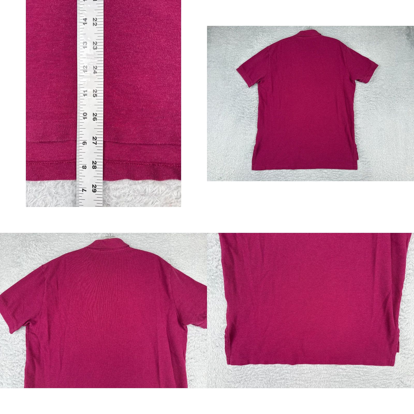 Ralph Lauren Ralph Lauren Polo Shirt Men Large Megenta 100% Cotton Classic Fit Size US L / EU 52-54 / 3 - 9 Thumbnail