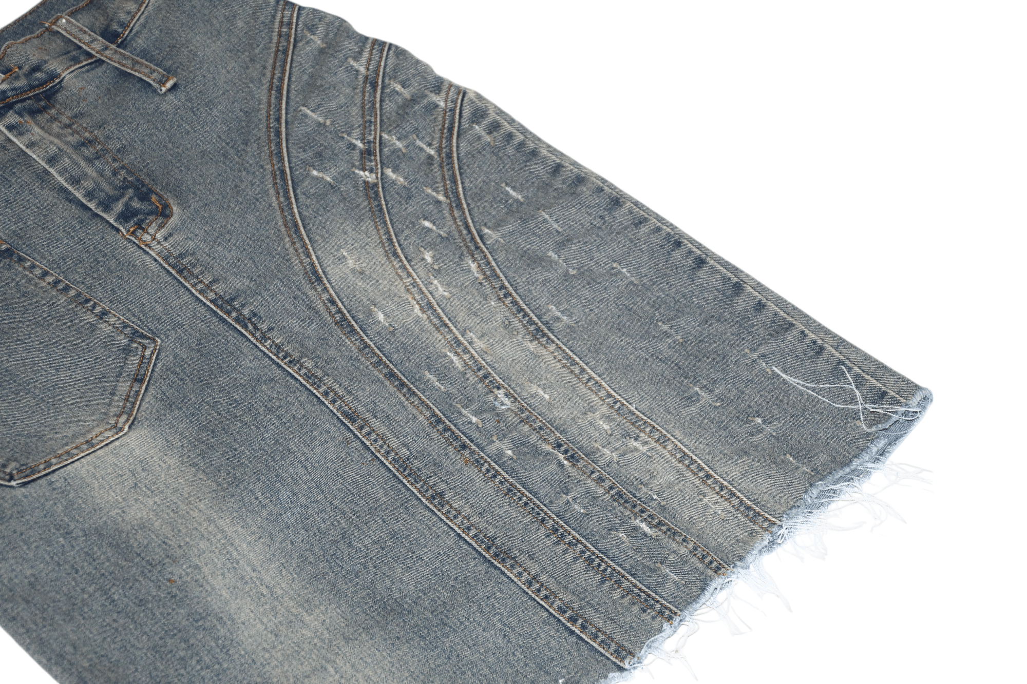 Beauty Beast 70's 80's Beauty Angel Paris Rips Distressed Faded Denim Size 26" / US 2 / IT 38 - 5 Thumbnail