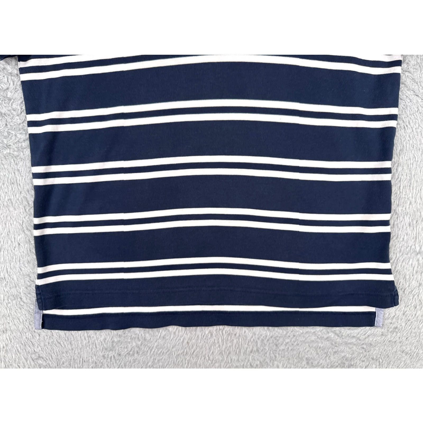 Tommy Hilfiger VINTAGE Tommy Hilfiger Polo Shirt Adult Medium Blue White Stripe 100% Cotton Knit Shirt Mens Polo Stripe 100% Cotton Size US M / EU 48-50 / 2 - 5 Thumbnail