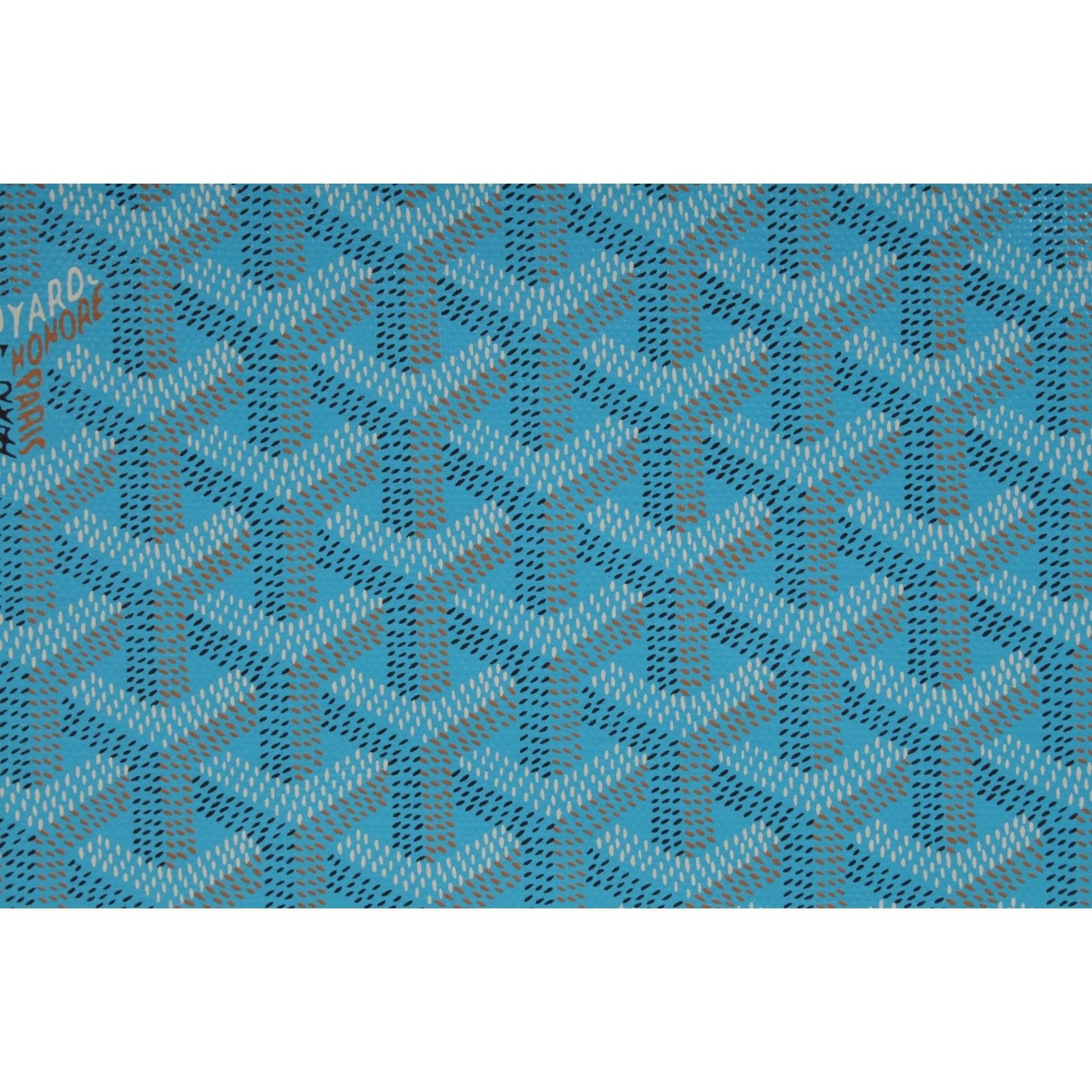 Goyard Senate MM Pouch Turquoise Blue Clutch Coated Canvas - 02643 Size ONE SIZE - 7 Thumbnail