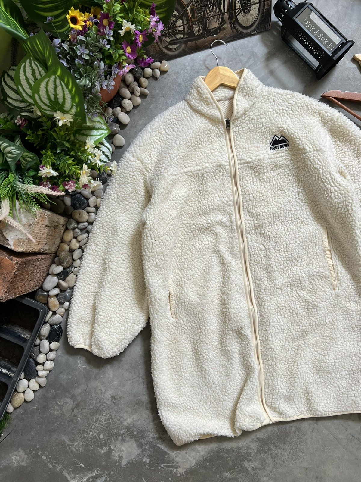 Japanese Brand × Vintage Steals🖤 First Down Deep Pile Quilted Sherpa Long Jacket Size US XXL / EU 58 / 5 - 3 Thumbnail
