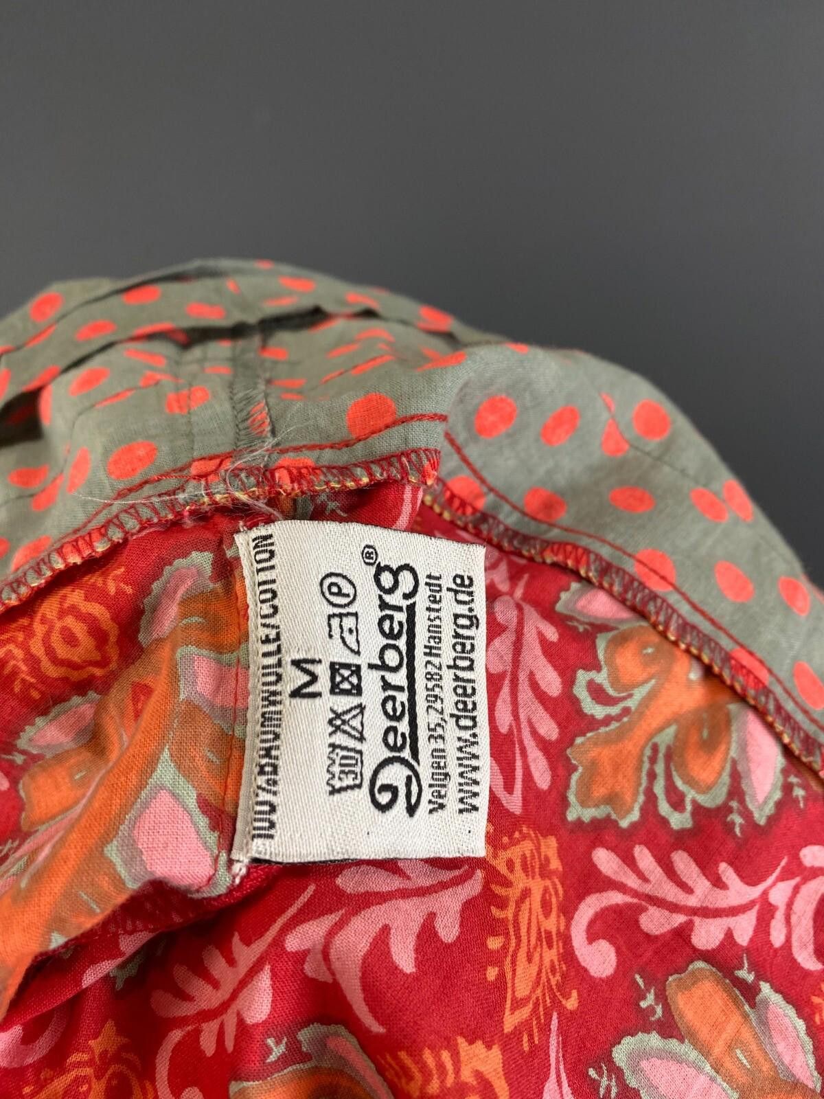Designer Deerberg by Oska Red Floral Blouson Midi Dress Size M Size M / US 6-8 / IT 42-44 - 12 Thumbnail