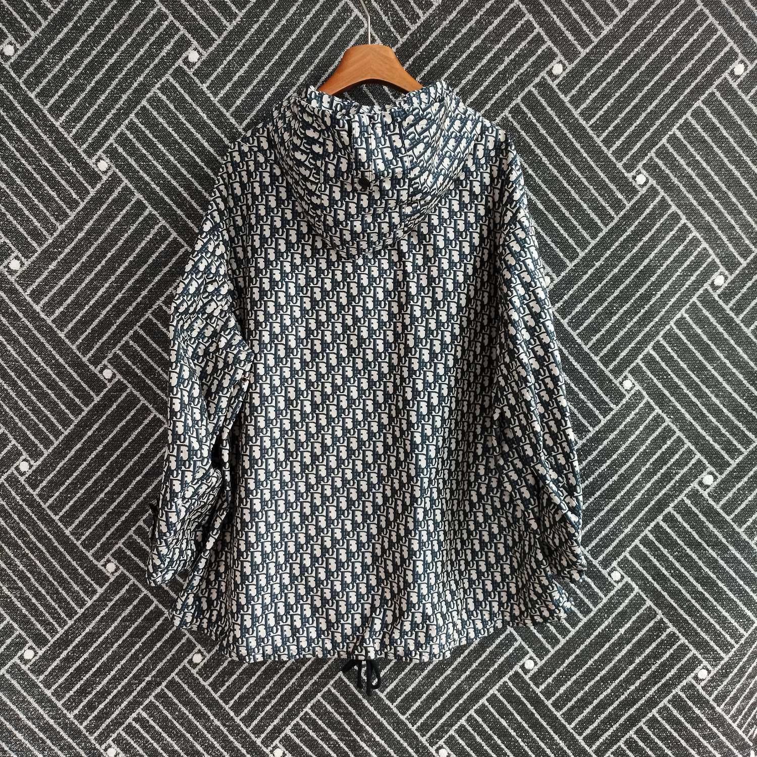 Dior DIOR Women's Oblique Print Hooded Jacket Black XS Size XS / US 0-2 / IT 36-38 - 2 Thumbnail