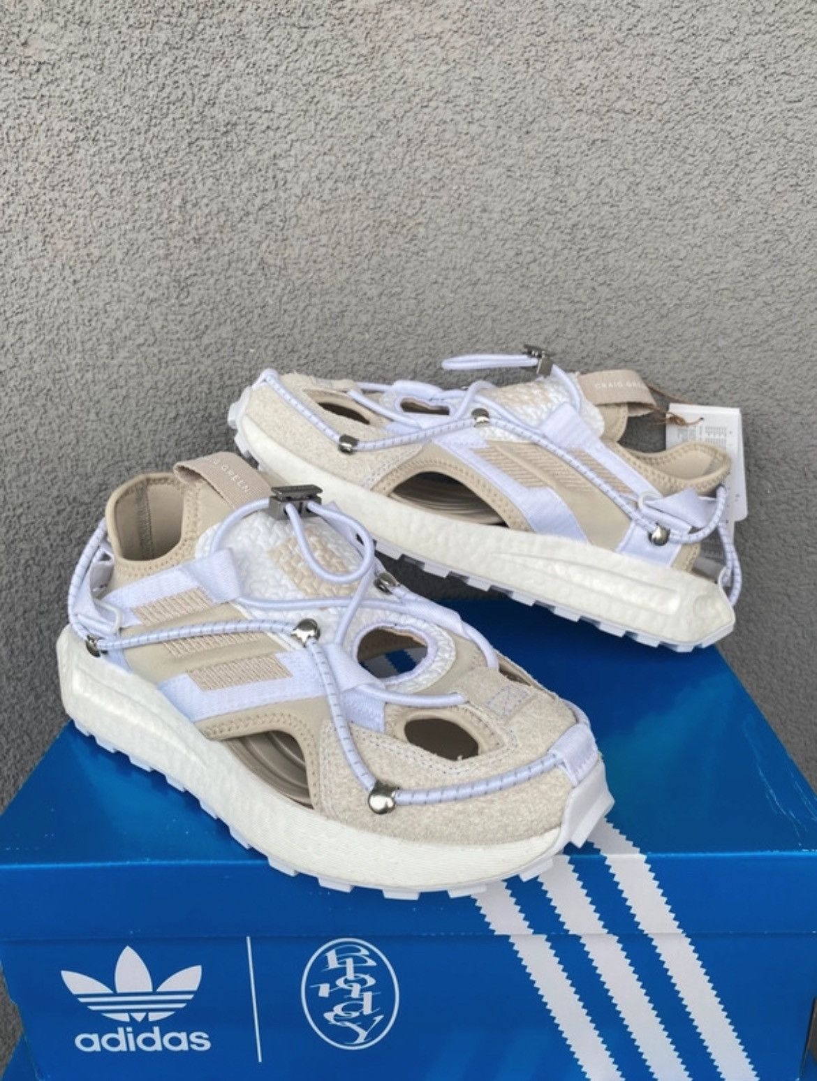 Adidas × HYKE Adidas x Hyke AH-003 XTA Sandal white US10.5 | Grailed