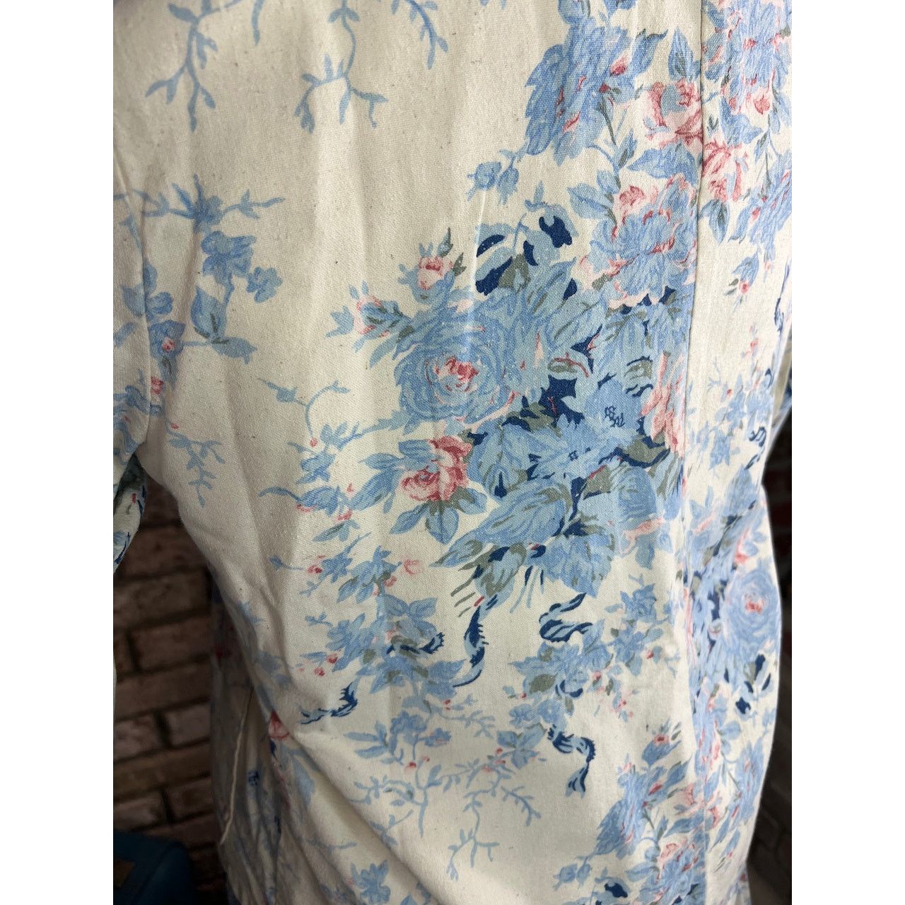Vintage suit skirt blazer top swing skirt floral blue pink white Size 34" / US 12 / IT 48 - 19 Thumbnail