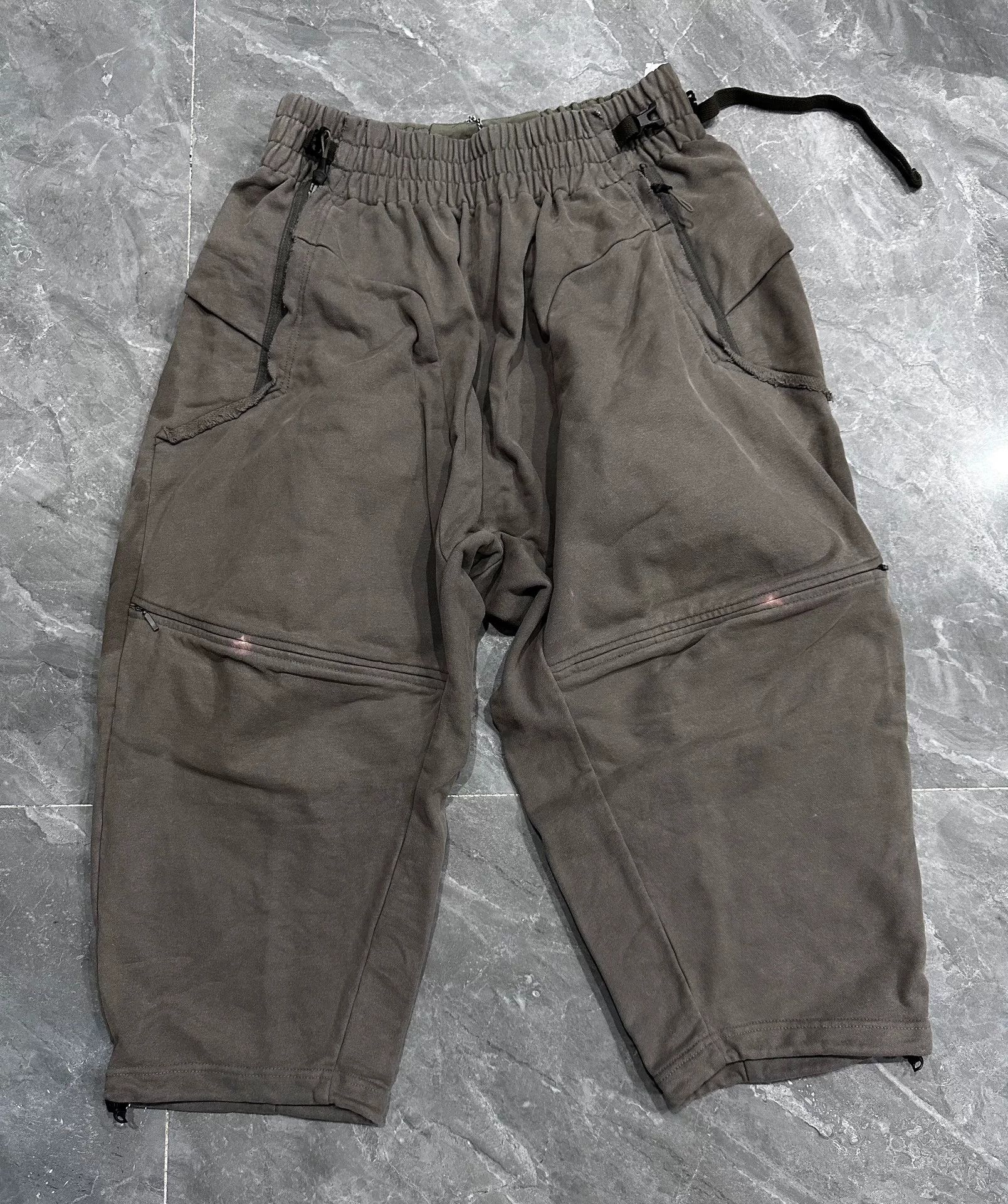 Hamcus Dark Green Washed Functional Long Pants Size US 28 / EU 44 - 1 Thumbnail