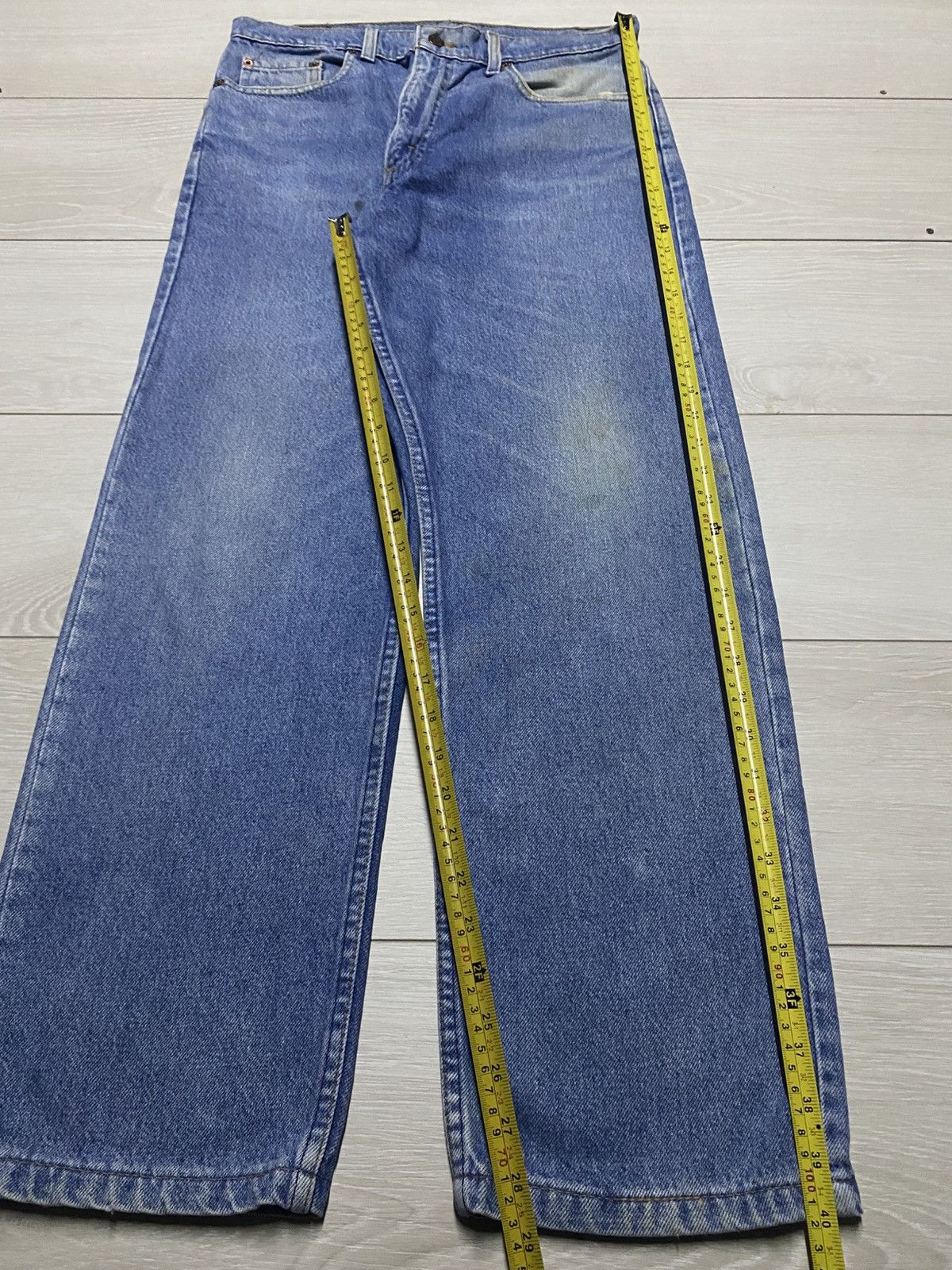 Levi's Vintage Levis 510 Blue Wash Distressed Jeans Size US 32 / EU 48 - 14 Thumbnail