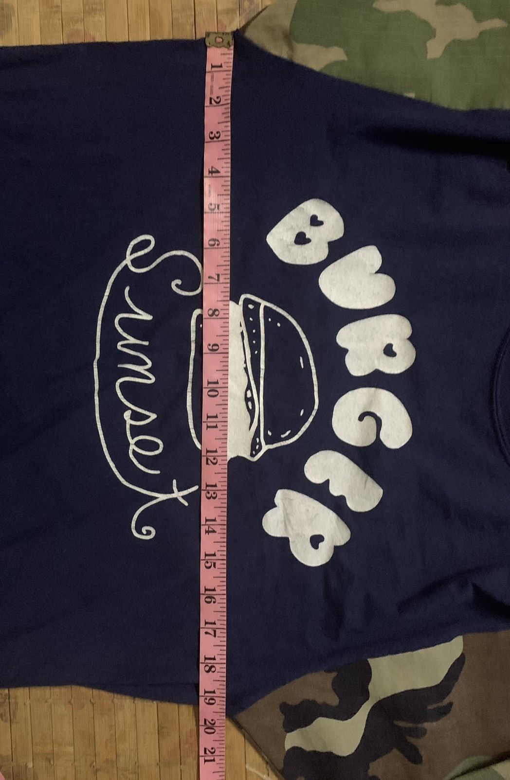 Japanese Brand Fung Burger Hand Printing Made In JAPAN Camo Sleeve Shirt Size US M / EU 48-50 / 2 - 14 Thumbnail